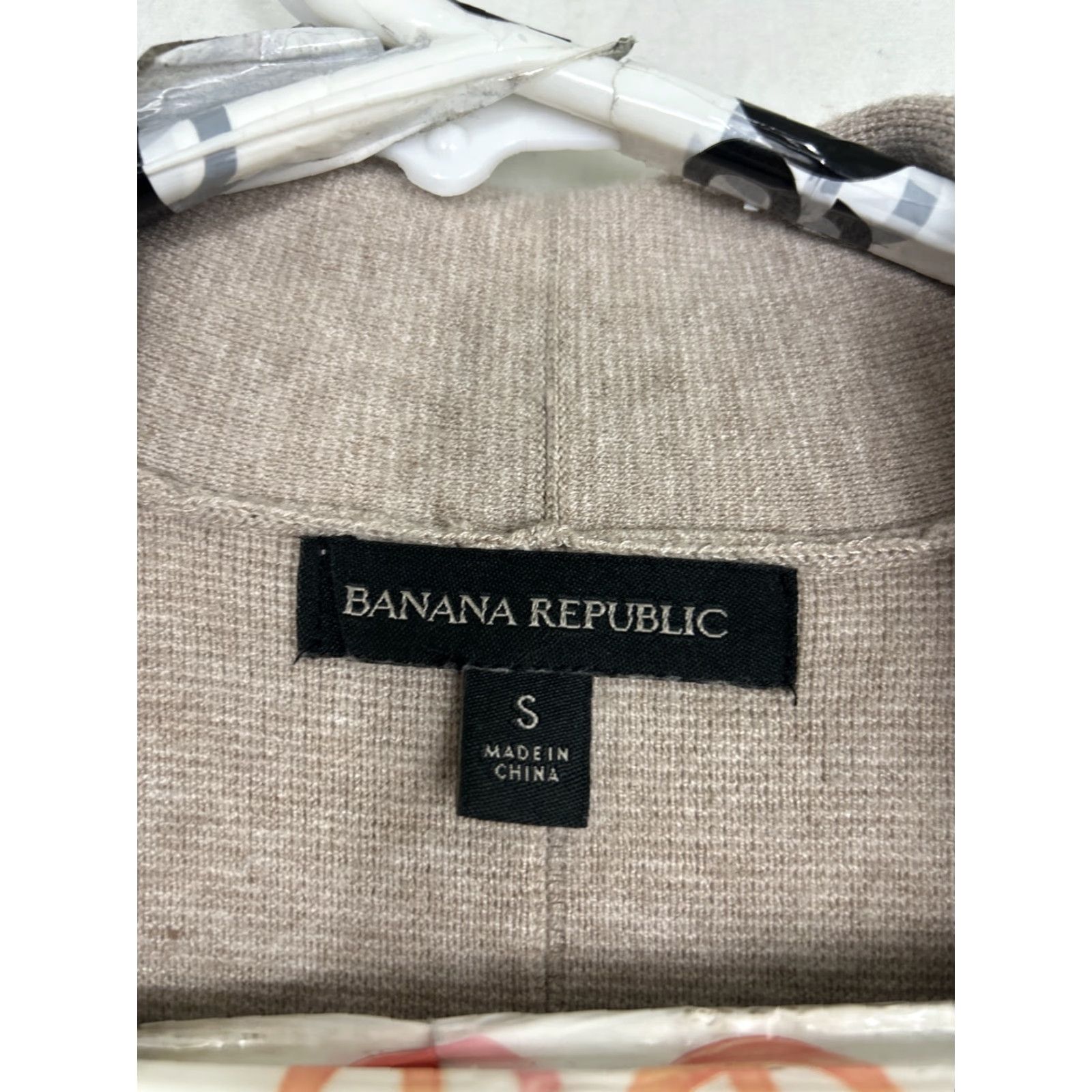 Banana Republic Banana Republic Cardigan Womens Small Open Duster Light Taupe Brown Nylon Polyester Viscose Long Sleeve sweaters Size S / US 4 / IT 40 - 7 Thumbnail