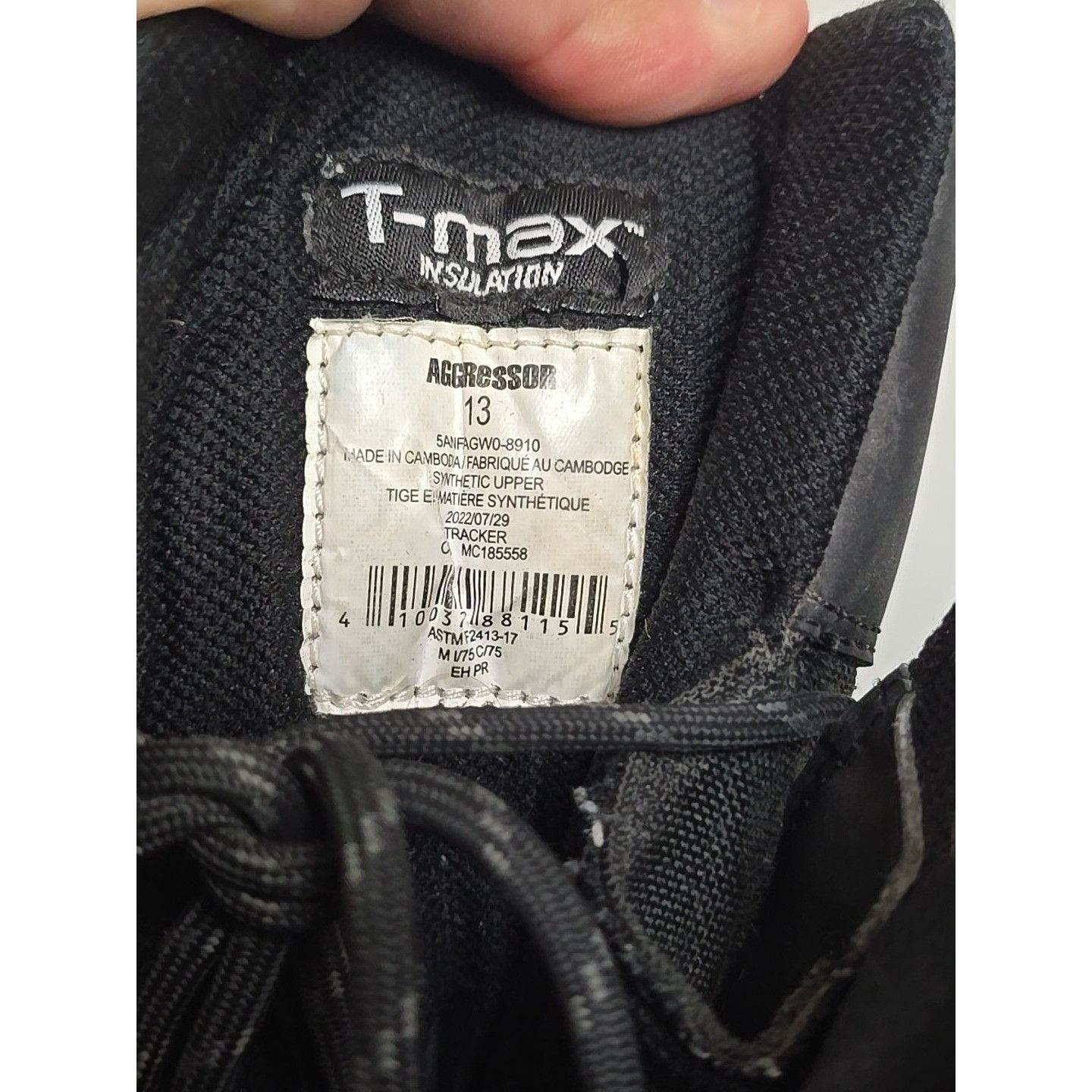 Other Aggressor Men's 8" 8910 Steel Toe Steel Plate Work Boots 13M Size US 13 / EU 46 - 4 Thumbnail