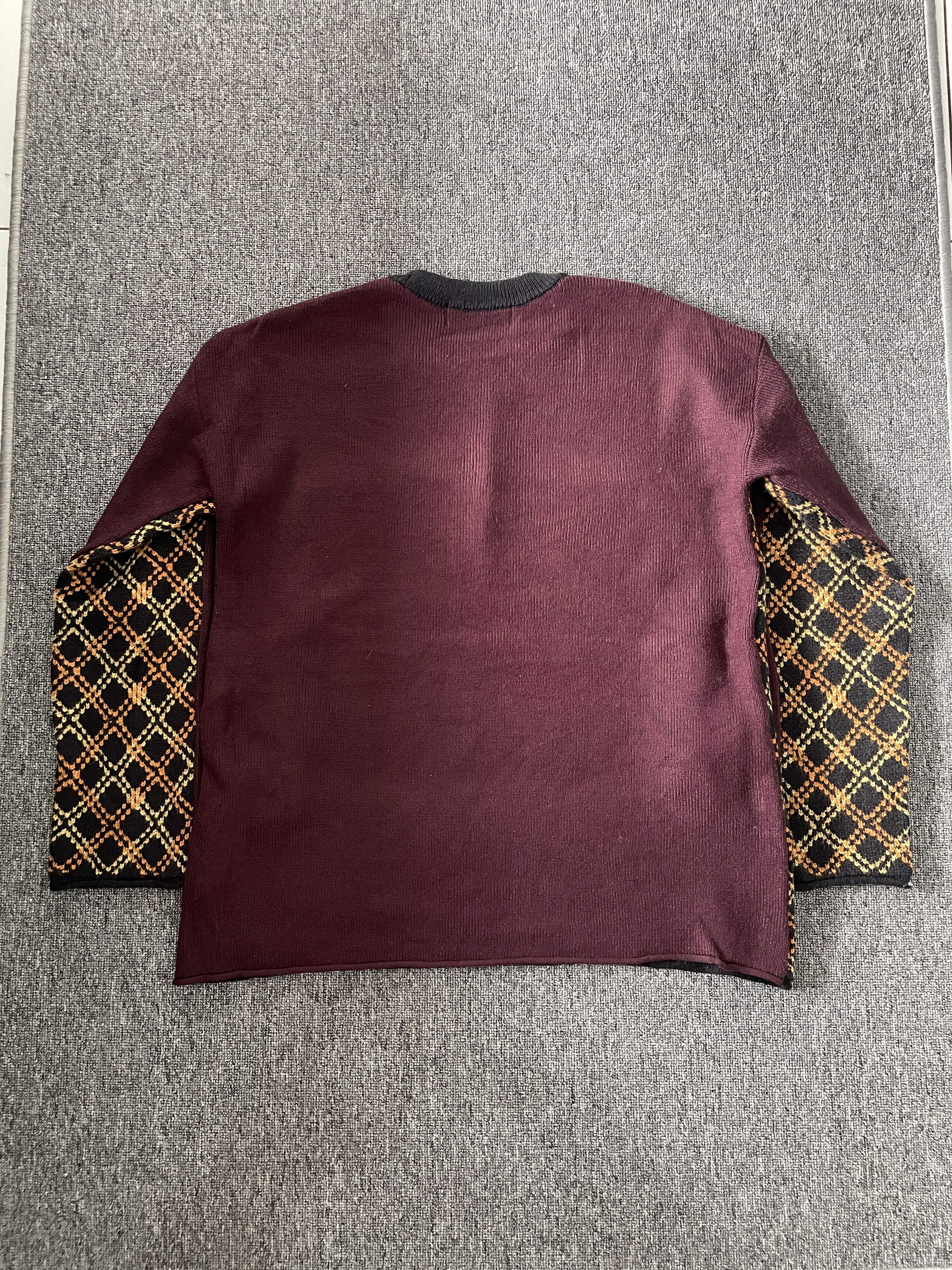 GU × Undercover GU X Undercover Geometric Check Pattern Crewneck Knit Size L / US 10 / IT 46 - 4 Thumbnail
