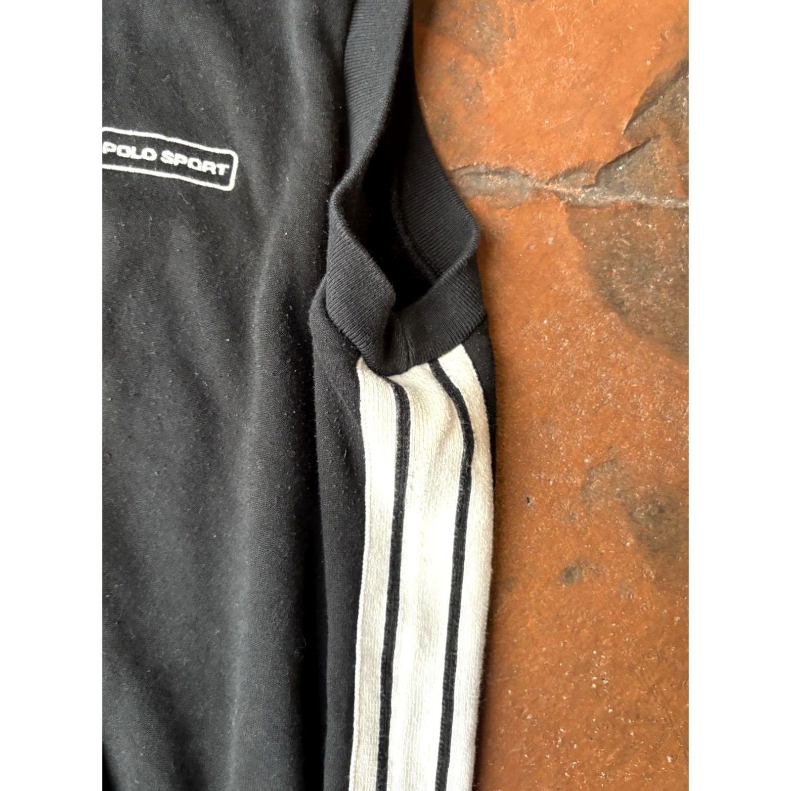 Polo Ralph Lauren VINTAGE Polo Sport Ralph Lauren Full Zip Up Sweater Vest Men’s Large Black Golf Polo by Ralph Lauren Vest Bomber Jacket Shirt? Size US L / EU 52-54 / 3 - 3 Thumbnail