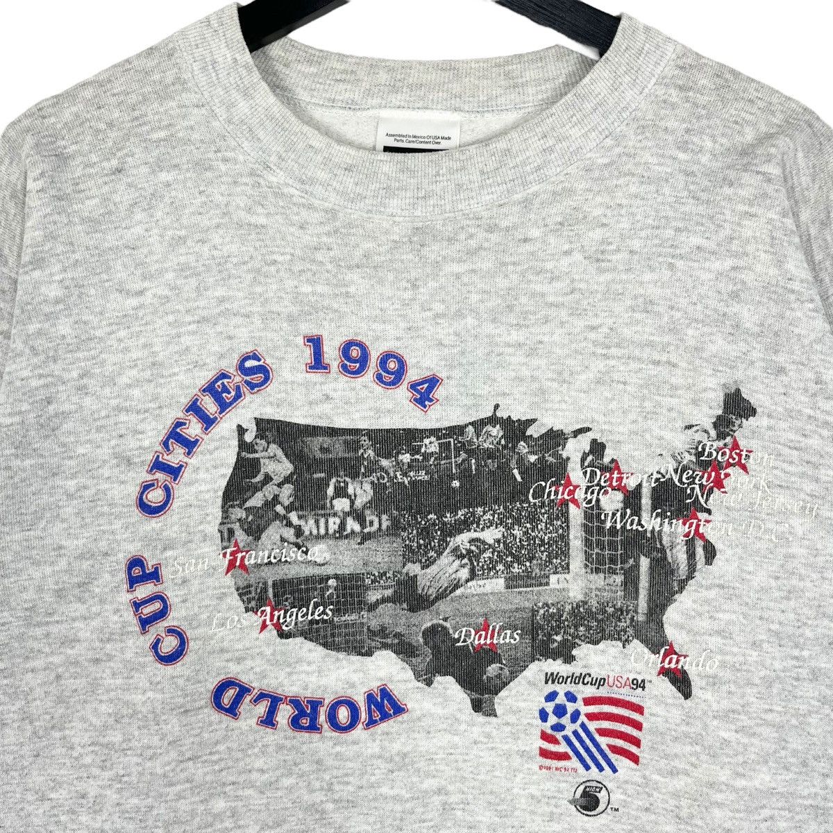 Vintage Vintage 90s Football World Cup USA 1994 Sweatshirt Size US M / EU 48-50 / 2 - 3 Thumbnail