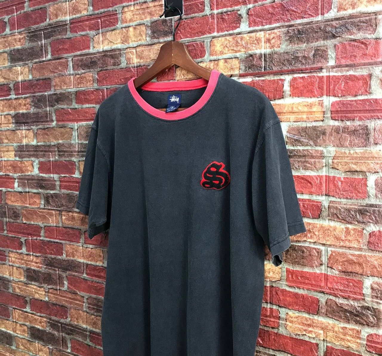 Stussy × Vintage RARE VINTAGE 90S STUSSY (S)SUPERMAN LOGO FADED BLACK REDNECK Size US M / EU 48-50 / 2 - 2 Thumbnail