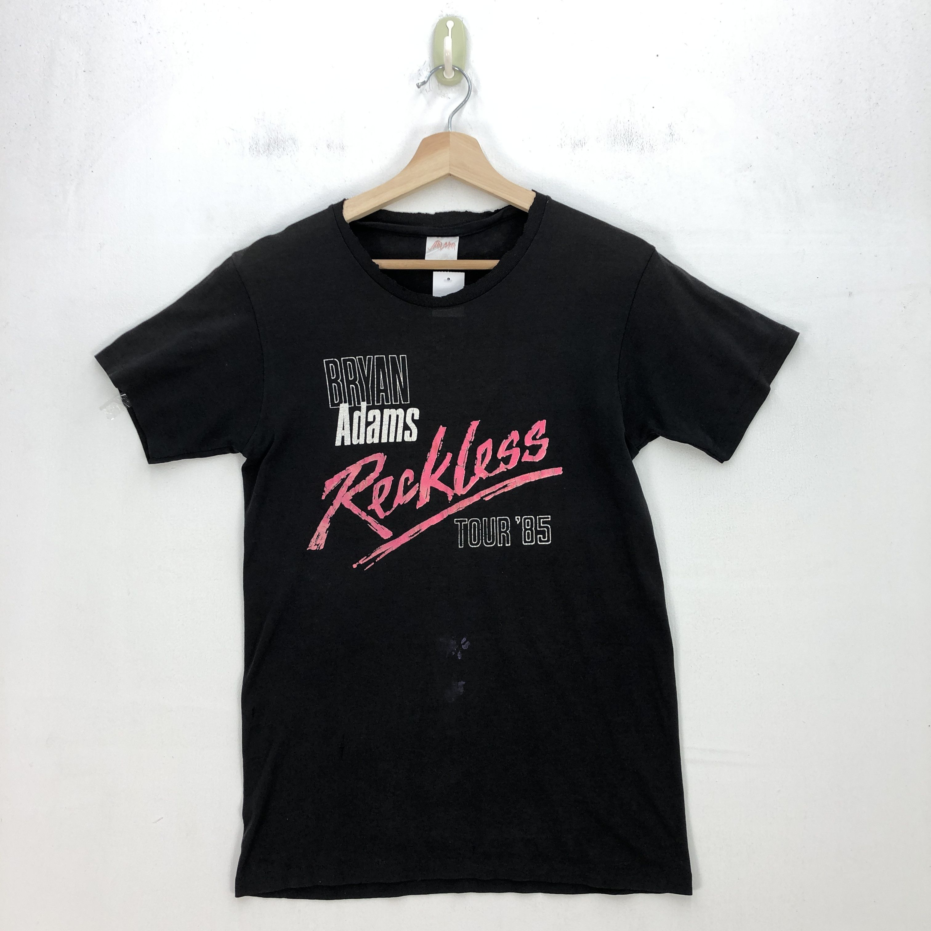 Band Tees × Vintage Vintage 1985 Bryan Adams T Shirt Reckless Tour Tees Size US S / EU 44-46 / 1 - 2 Thumbnail
