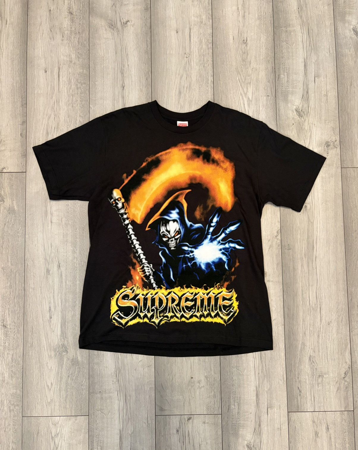 Supreme Supreme SS26 Grim Reaper Tee Black - Size M Size US M / EU 48-50 / 2 - 1 Thumbnail