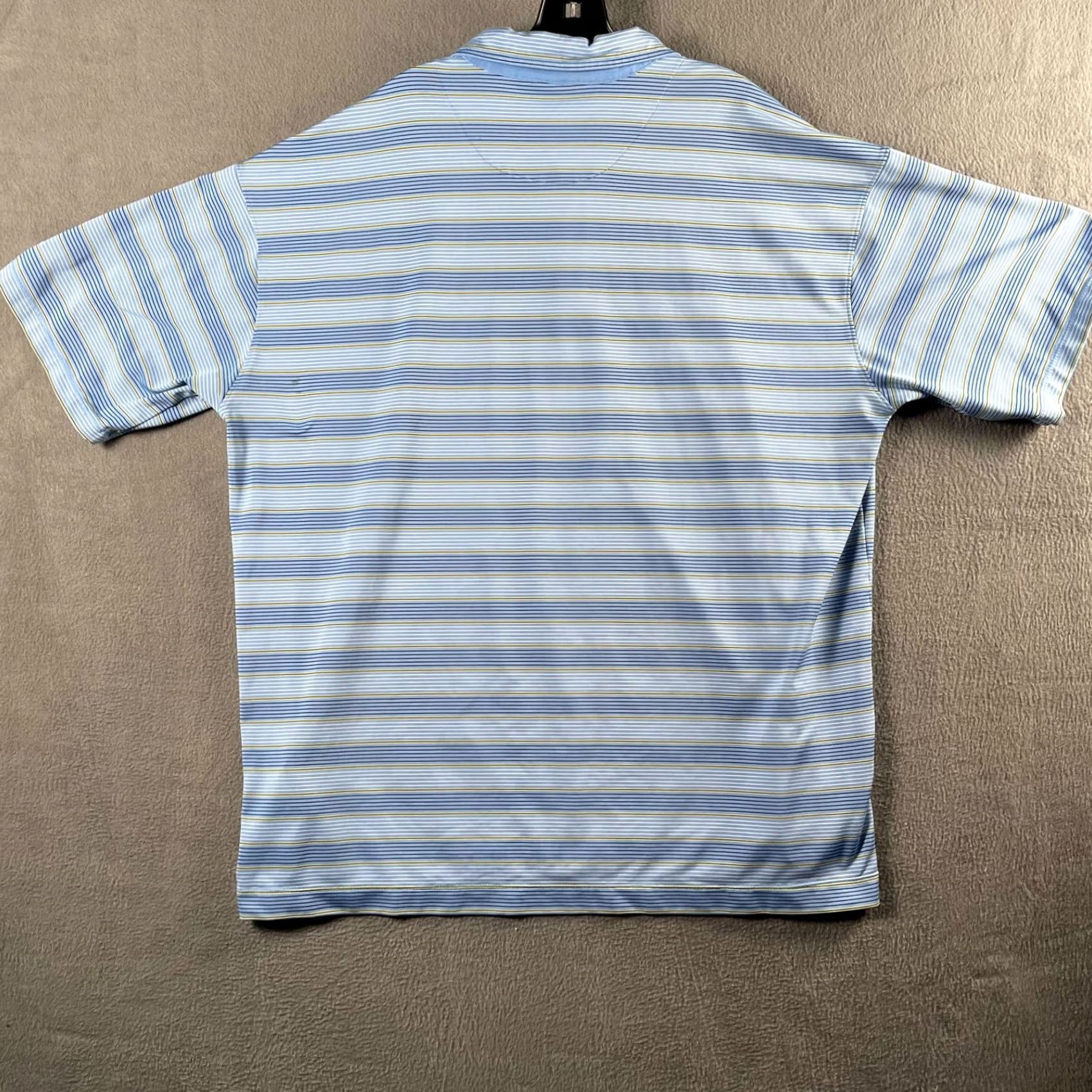 Nike Nike Golf DRI-FIT UV Polo Mens Blue Striped 2XL Short Sleeve Polo Size US XXL / EU 58 / 5 - 2 Thumbnail