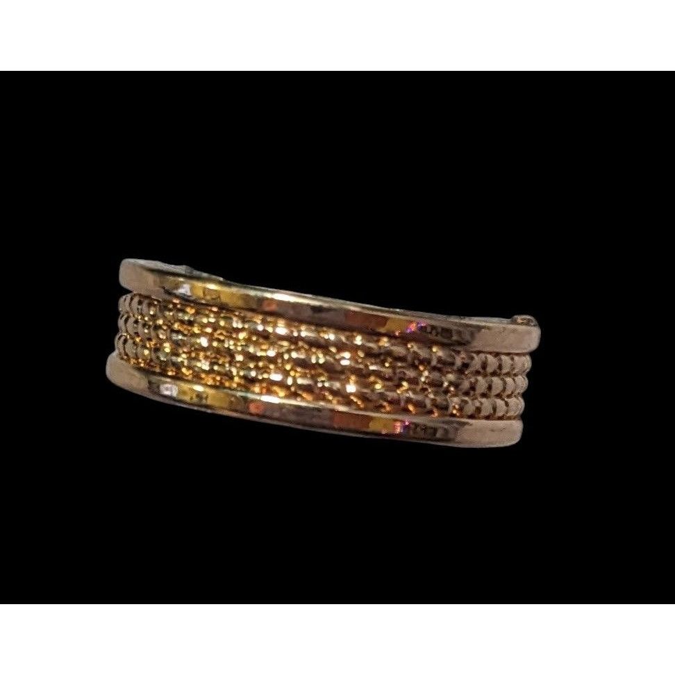 Other Gold Tone Rope Textured Fashion Ring Size 7 Size ONE SIZE - 3 Thumbnail