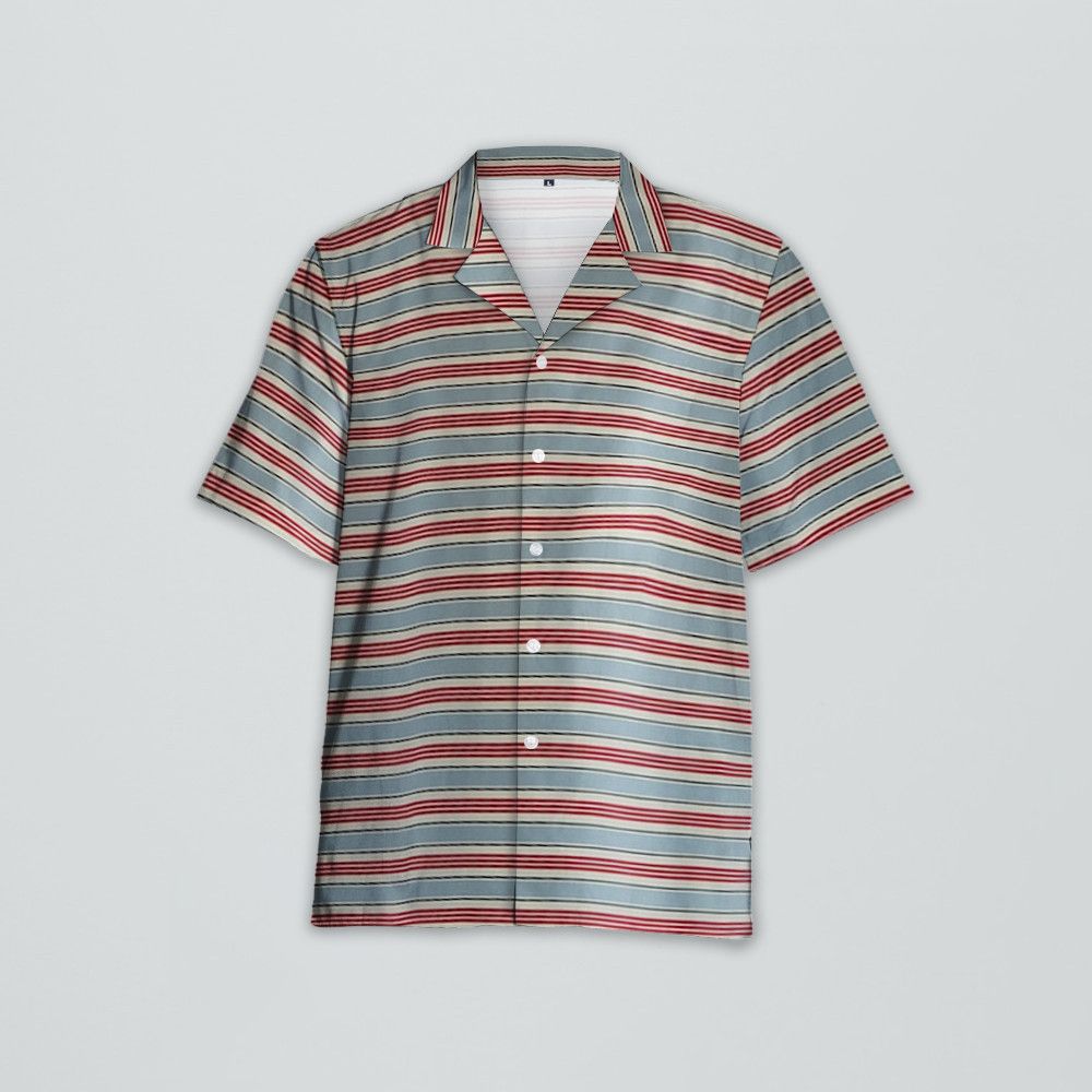 Designer Striped Cotton & Bowling Shirt Size US L / EU 52-54 / 3 - 3 Thumbnail
