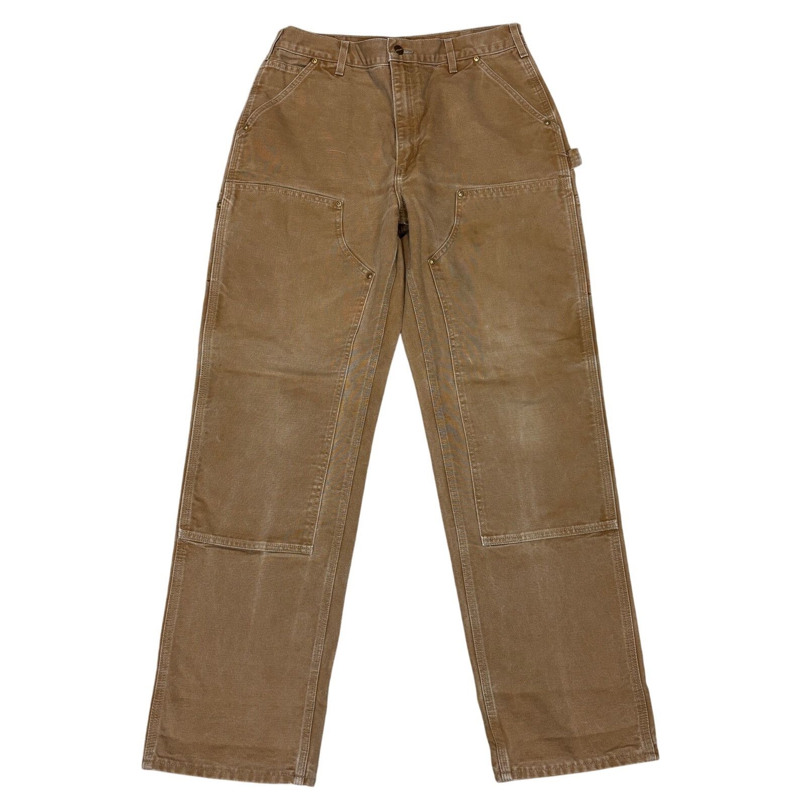Carhartt B04 NAT Natural Drill Double Knee Pants 34x32 | Grailed