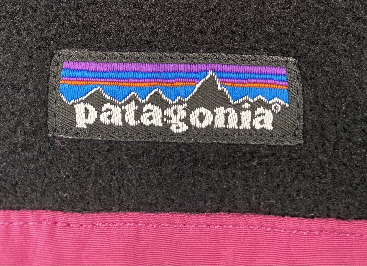 Patagonia VTG Patagonia Synchilla Snap T Black & Pink Fleece Jacket Size S / US 4 / IT 40 - 3 Thumbnail