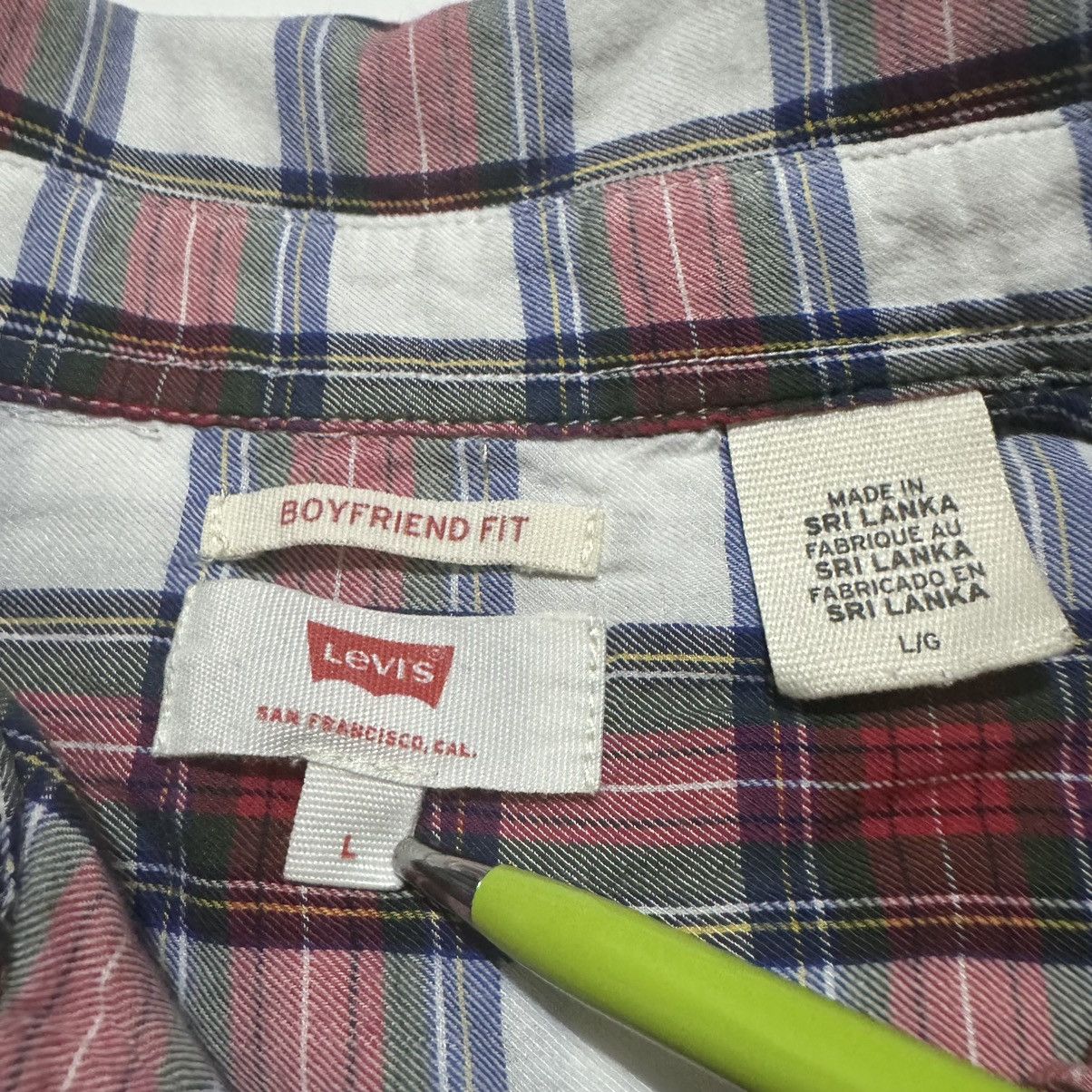 Levi's Levi’s Men’s Shirt Multicoloured Boyfriend Fit Button Up Size US L / EU 52-54 / 3 - 4 Thumbnail