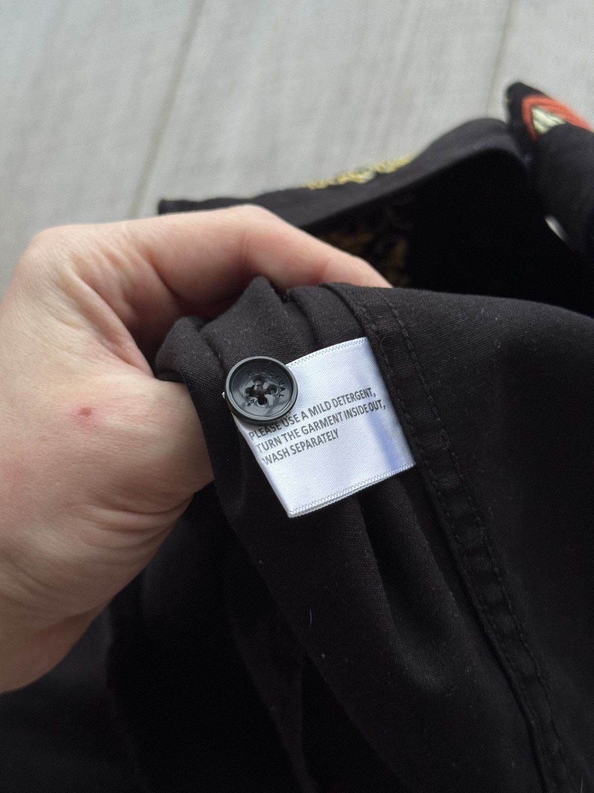 Percival Embroidered Black Heavy Cotton Folk Scenic Shirt