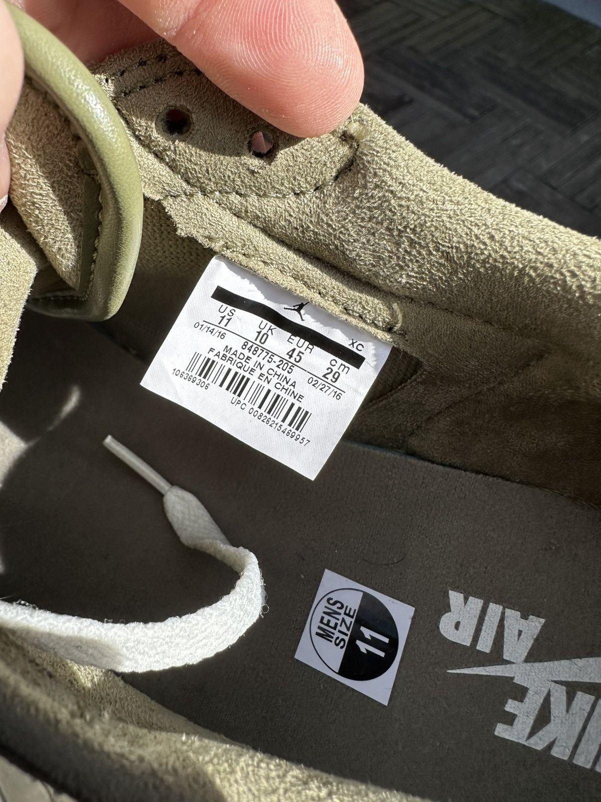 Jordan Brand “Trooper Olive” NS Jordan 1 Retro Low Size US 11 / EU 44 - 6 Thumbnail