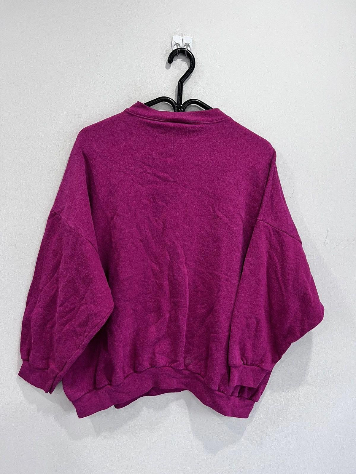 Vintage Vintage womens 90s Blank sweater sweatshirt 3xl pink Size 3XL / US 20-22 - 3 Thumbnail