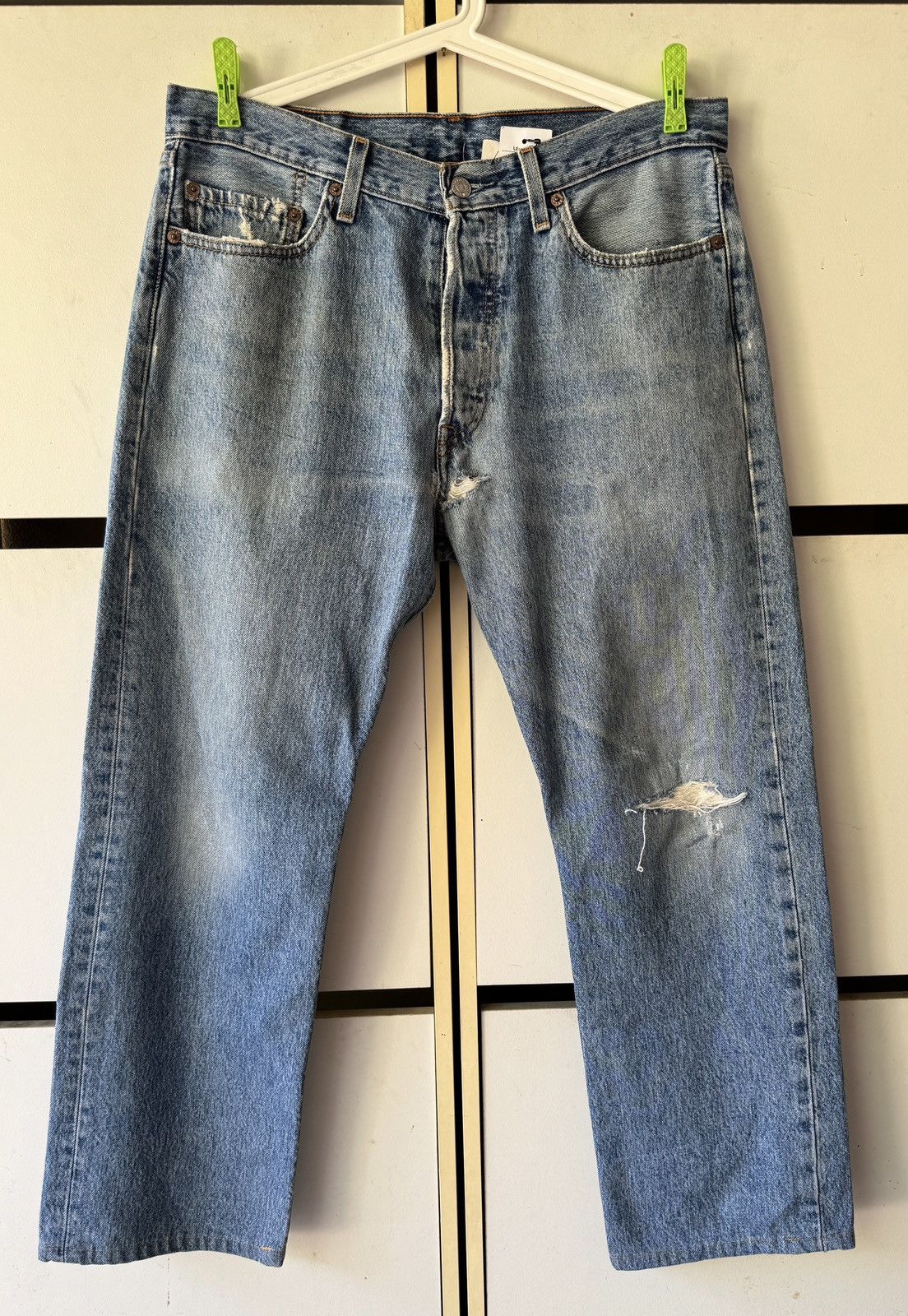 Levi's × Vintage Y2K LEVIS 501 RUGGED JEANS Size US 34 / EU 50 - 1 Thumbnail