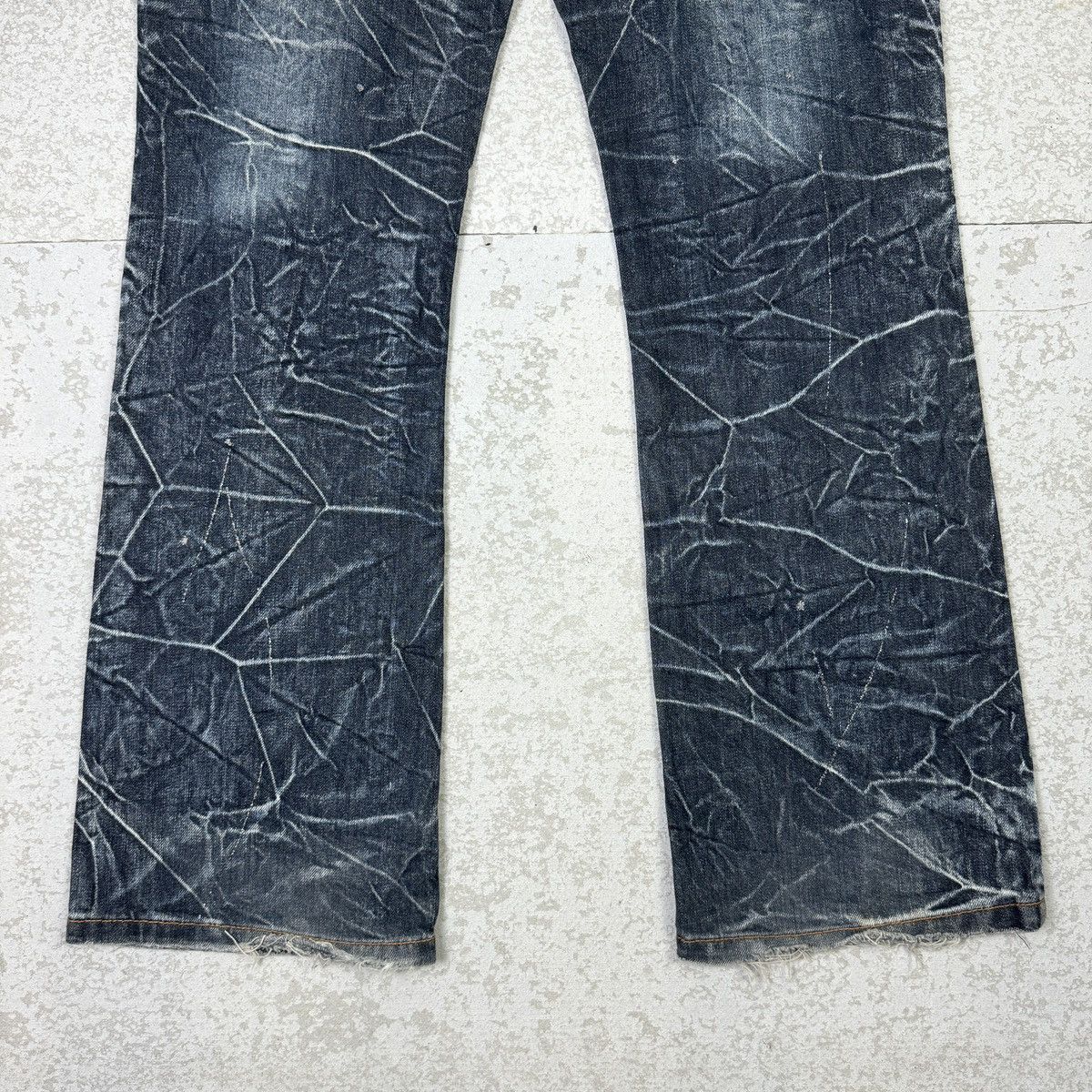 If Six Was Nine Flare - 2000s Distressed Nylaus Jeans Size US 31 - 6 Thumbnail