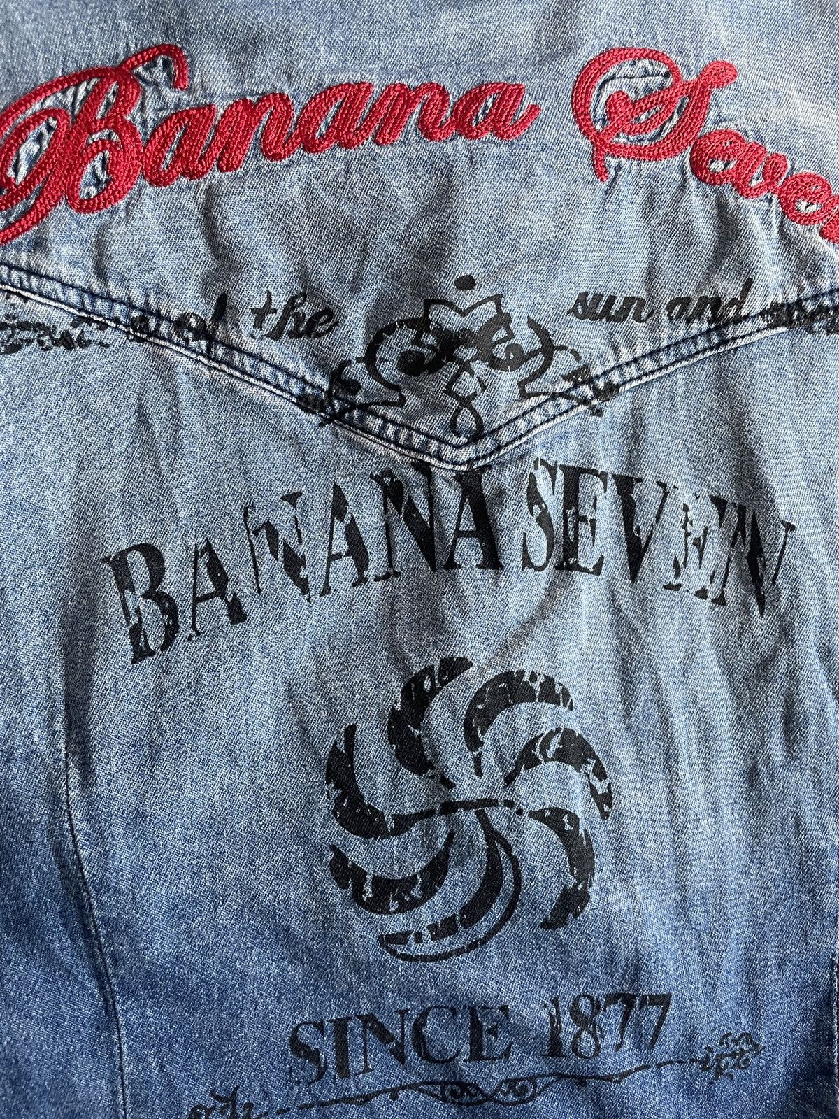 If Six Was Nine 2000s Japanese archive Vkei Gyaruo Poem Denim Shirts Y2K Size US S / EU 44-46 / 1 - 8 Thumbnail