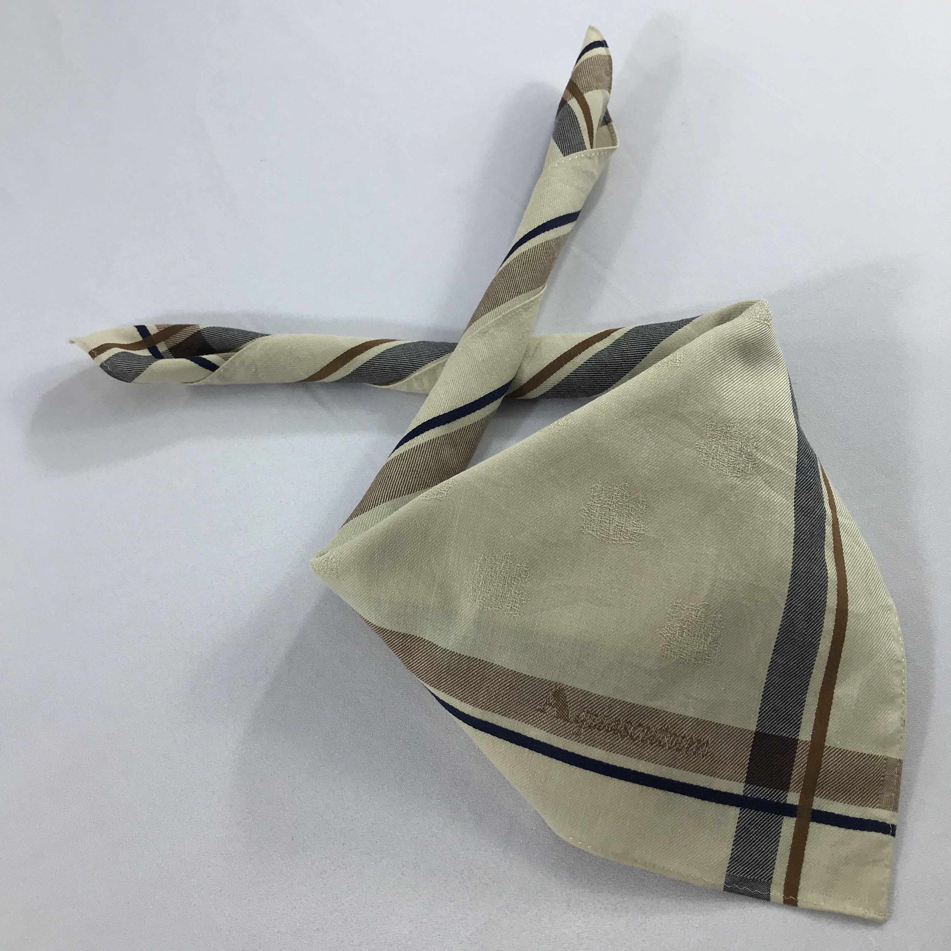 Aquascutum × Vintage Aquascutum Bandana / Handkerchief / Neckerchief - S2352 Size ONE SIZE - 4 Thumbnail