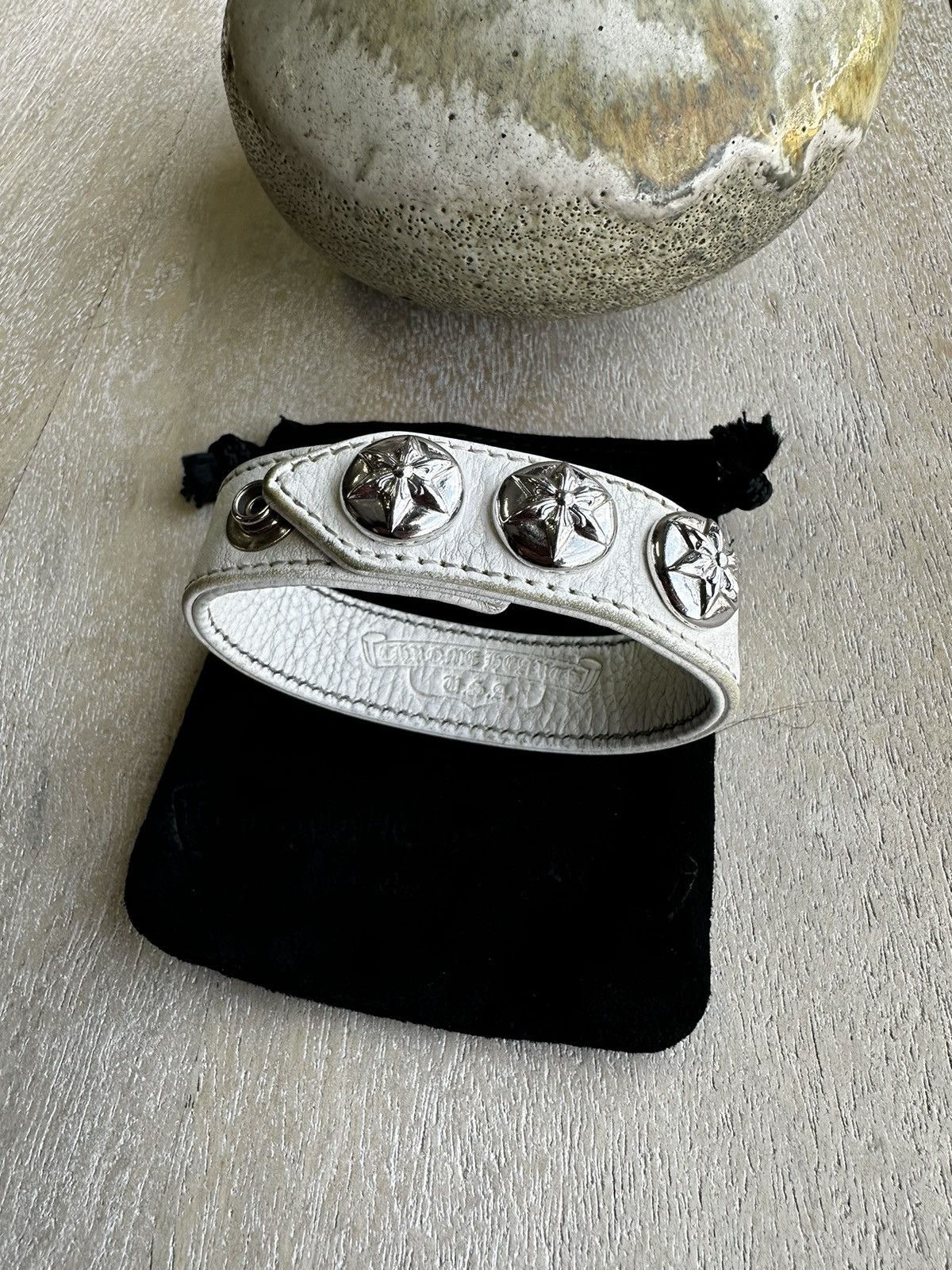 アクセサリー Chrome Hearts 3 Button 2 Snap Leather 楽天市場】クロムハーツ 3ボタン 2スナップ ブレスレット レザー