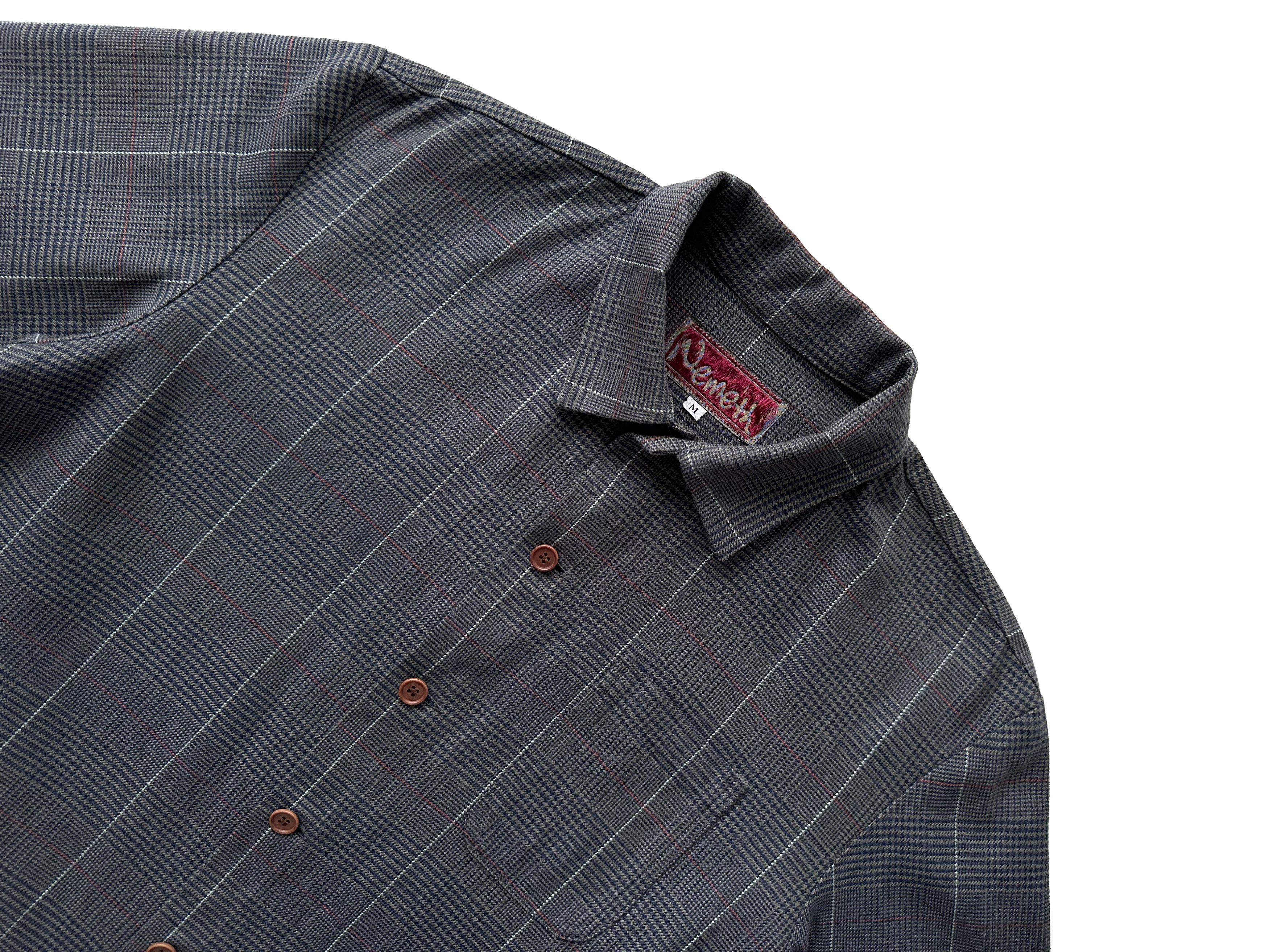 Christopher Nemeth × Japanese Brand Christopher Nemeth grey check trench jacket Size US M / EU 48-50 / 2 - 4 Thumbnail