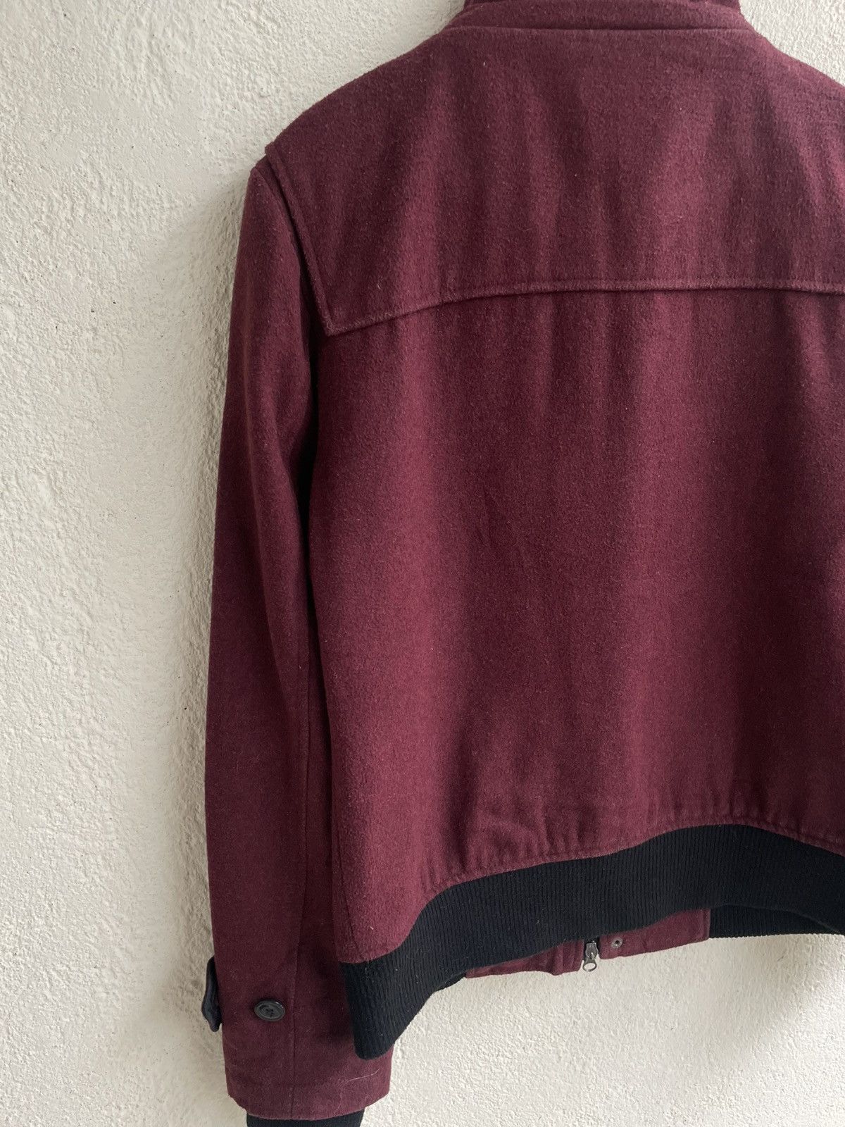 Undercover 00s intheattic Burgundy Wool Duffle Jacket ifsix LGB Grunge Size US M / EU 48-50 / 2 - 10 Thumbnail