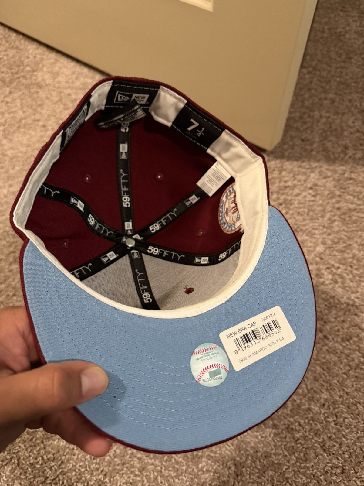 New Era 7 1/4 New Era Fitted Seattle Mariners 30th Anniversary Size ONE SIZE - 4 Thumbnail