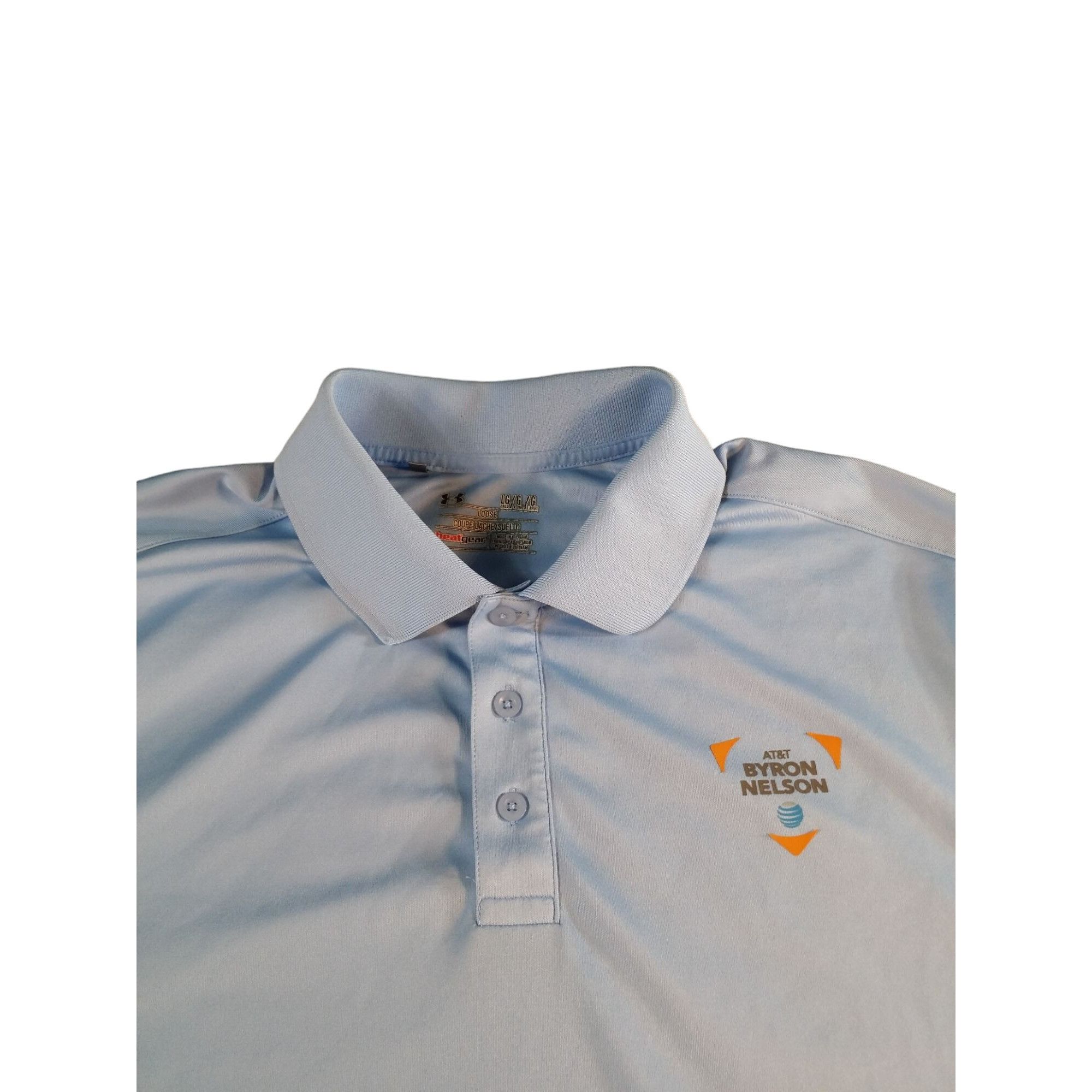 Under Armour Under Armour Golf Polo Men Sz L Blue AT&T Byron Nelson Tourn Size US L / EU 52-54 / 3 - 2 Thumbnail