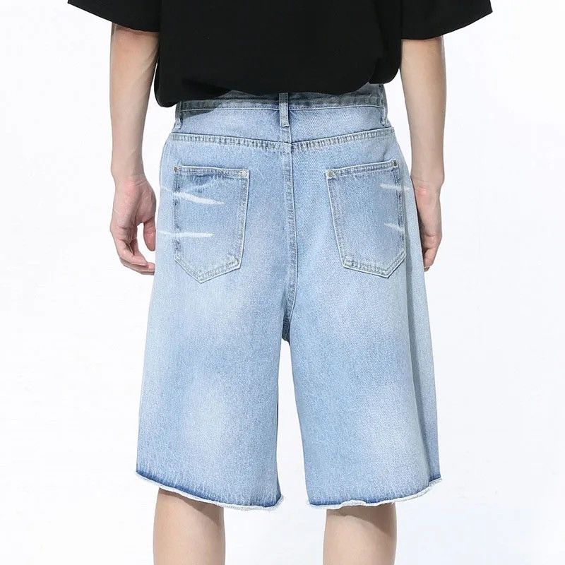 Japanese Brand × Vintage Streetwear Designer Gradient Washed Denim Shorts Y2k Size US 30 / EU 46 - 4 Thumbnail