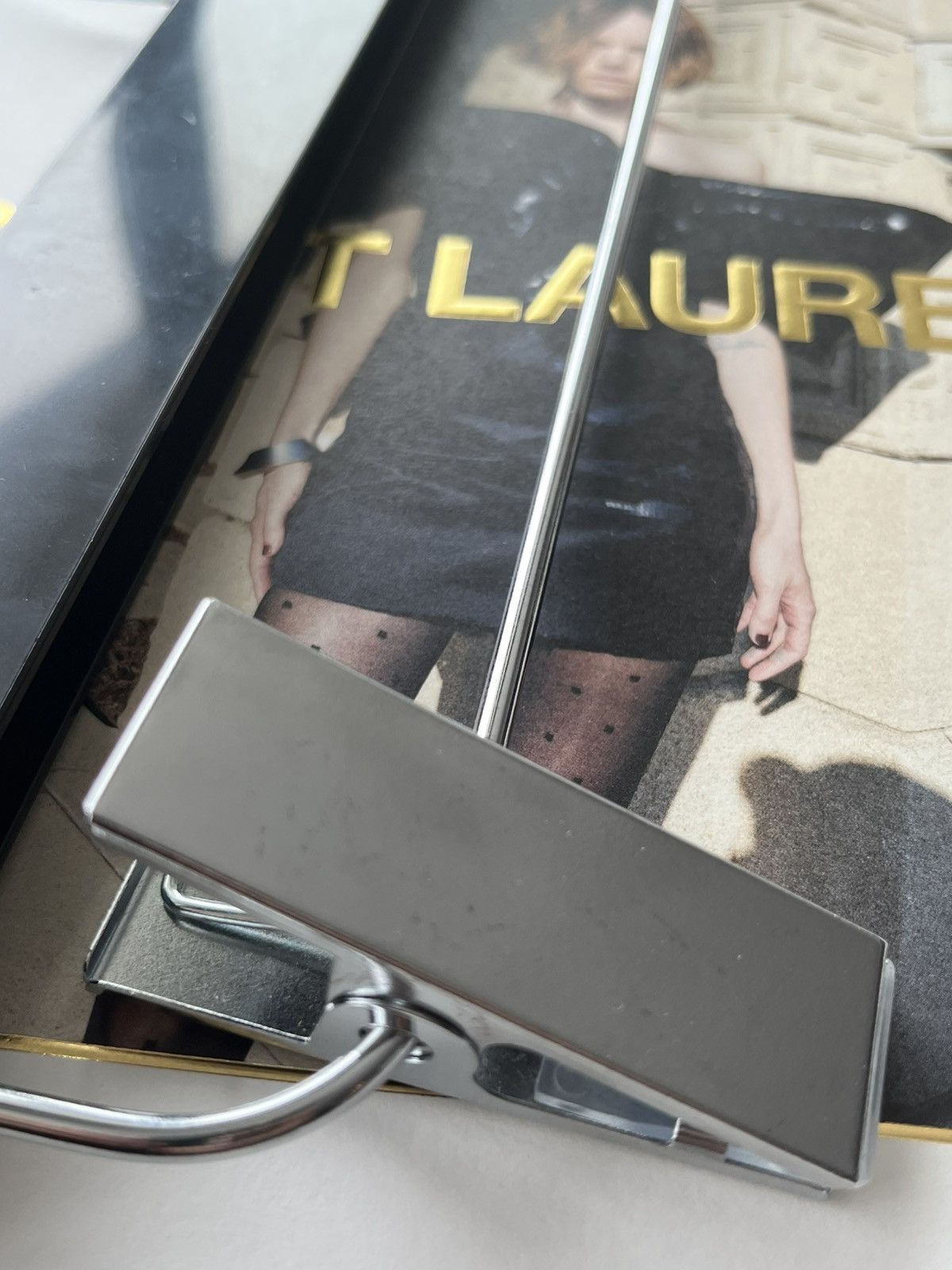 Saint Laurent Paris × Yves Saint Laurent Hard to find - Saint Laurent Official Logo Denim Hanger Size ONE SIZE - 3 Thumbnail