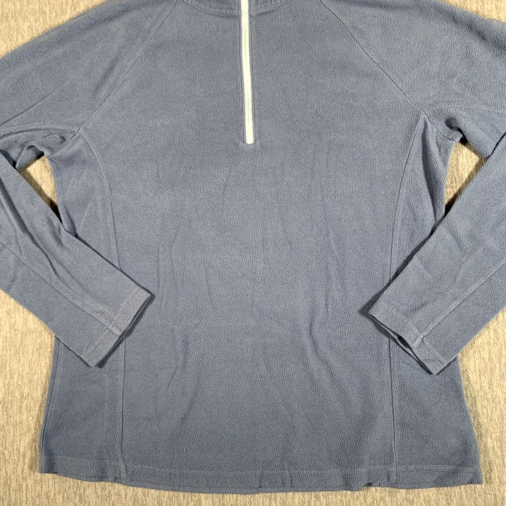 Vintage Columbia Pullover Fleece Womens Large Blue Quarter Zip Mock Neck Hiking Top Size L / US 10 / IT 46 - 3 Thumbnail