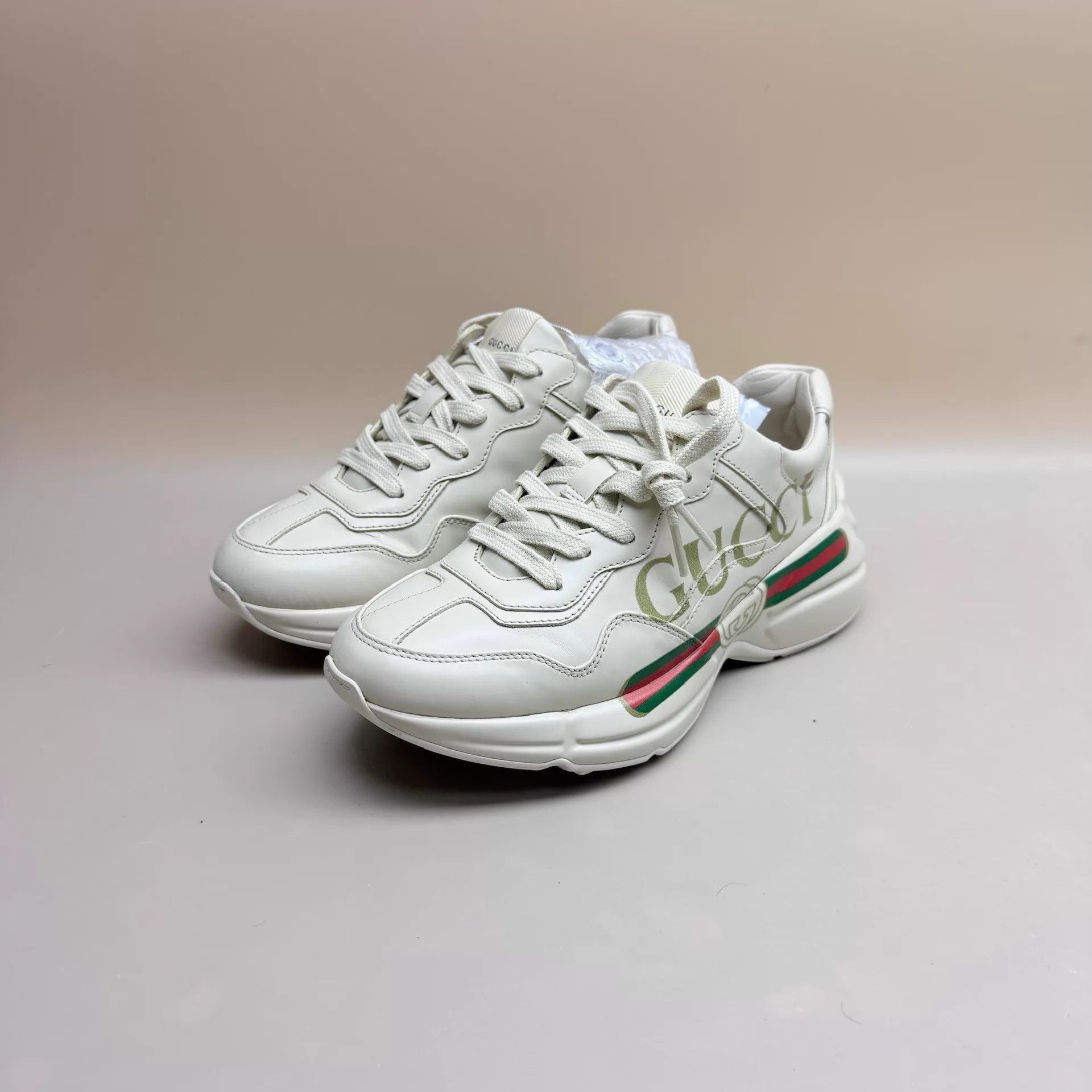 Gucci GUCCI belt print dad sneakers 36 (99 new) Size US 5.5 / IT 35.5 - 1 Thumbnail