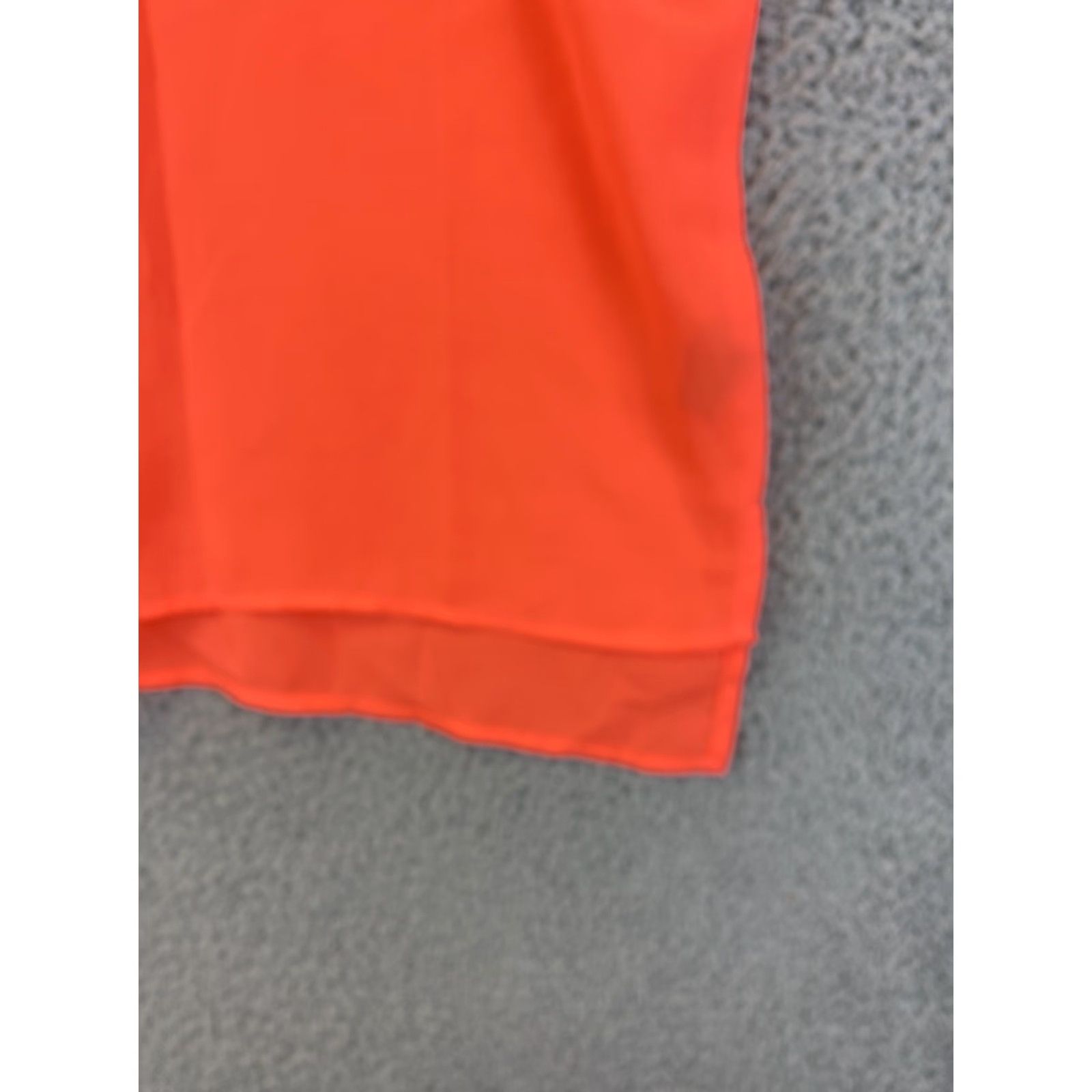 Vintage MINE Blouse Tunic Short Sleeve Boat Neck Womens M Coral Neon Size M / US 6-8 / IT 42-44 - 4 Thumbnail