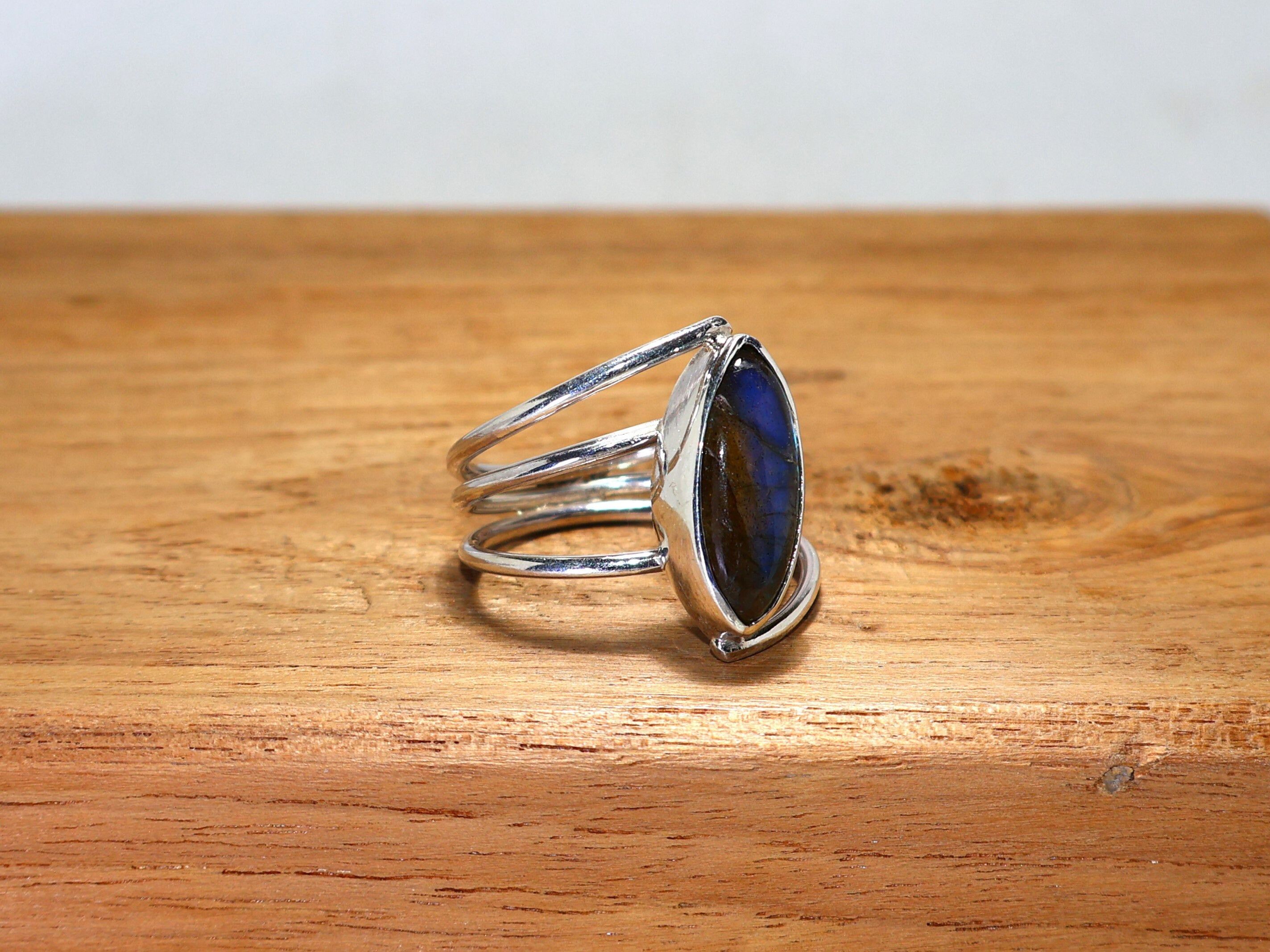 Handmade Labradorite Ring, 925 Sterling Silver, Handmade Women Rings, Size ONE SIZE - 4 Thumbnail