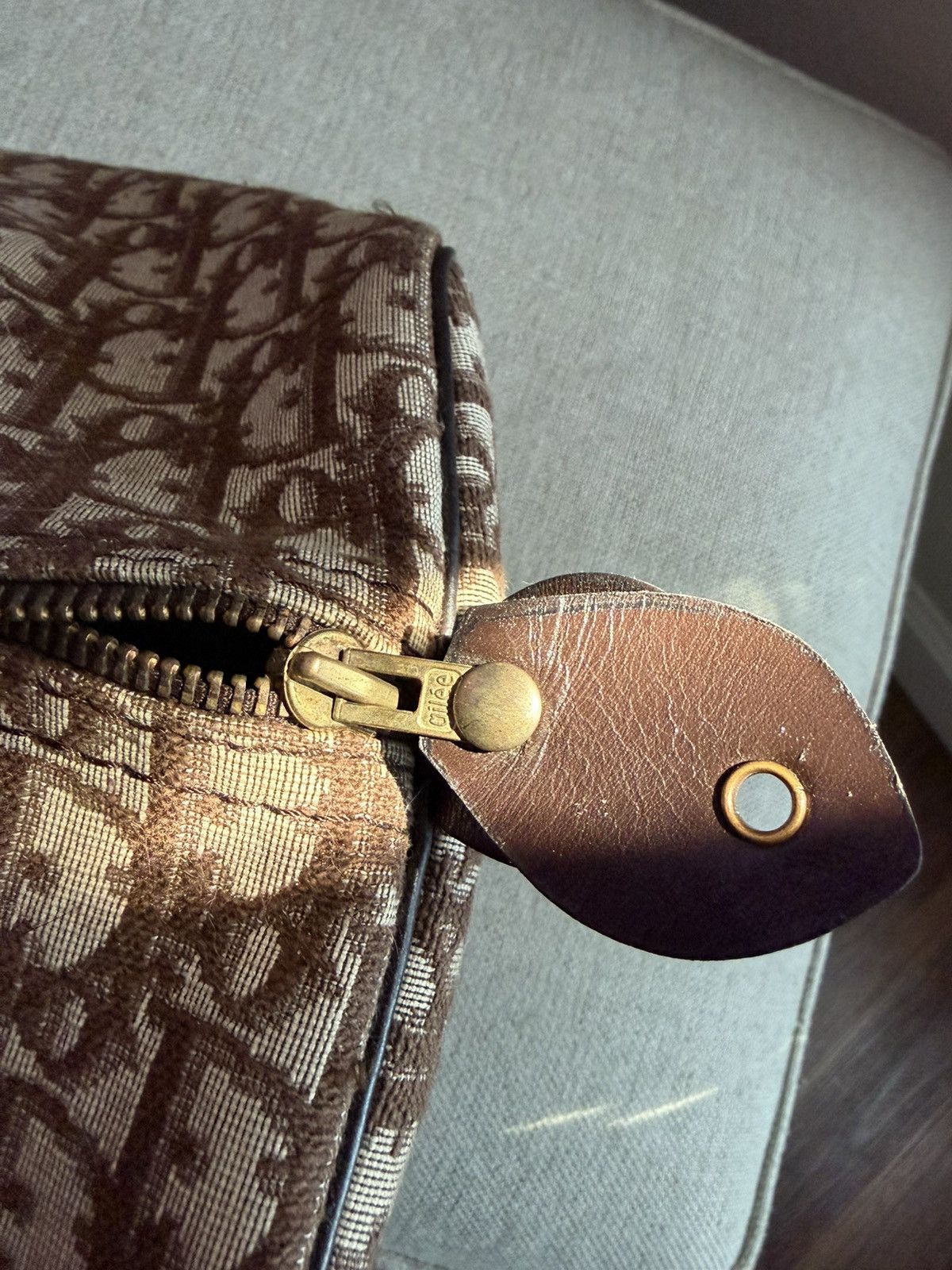 Dior Vintage Dior Monogram Boston Duffle Bag Brown NWOT Size ONE SIZE - 5 Thumbnail