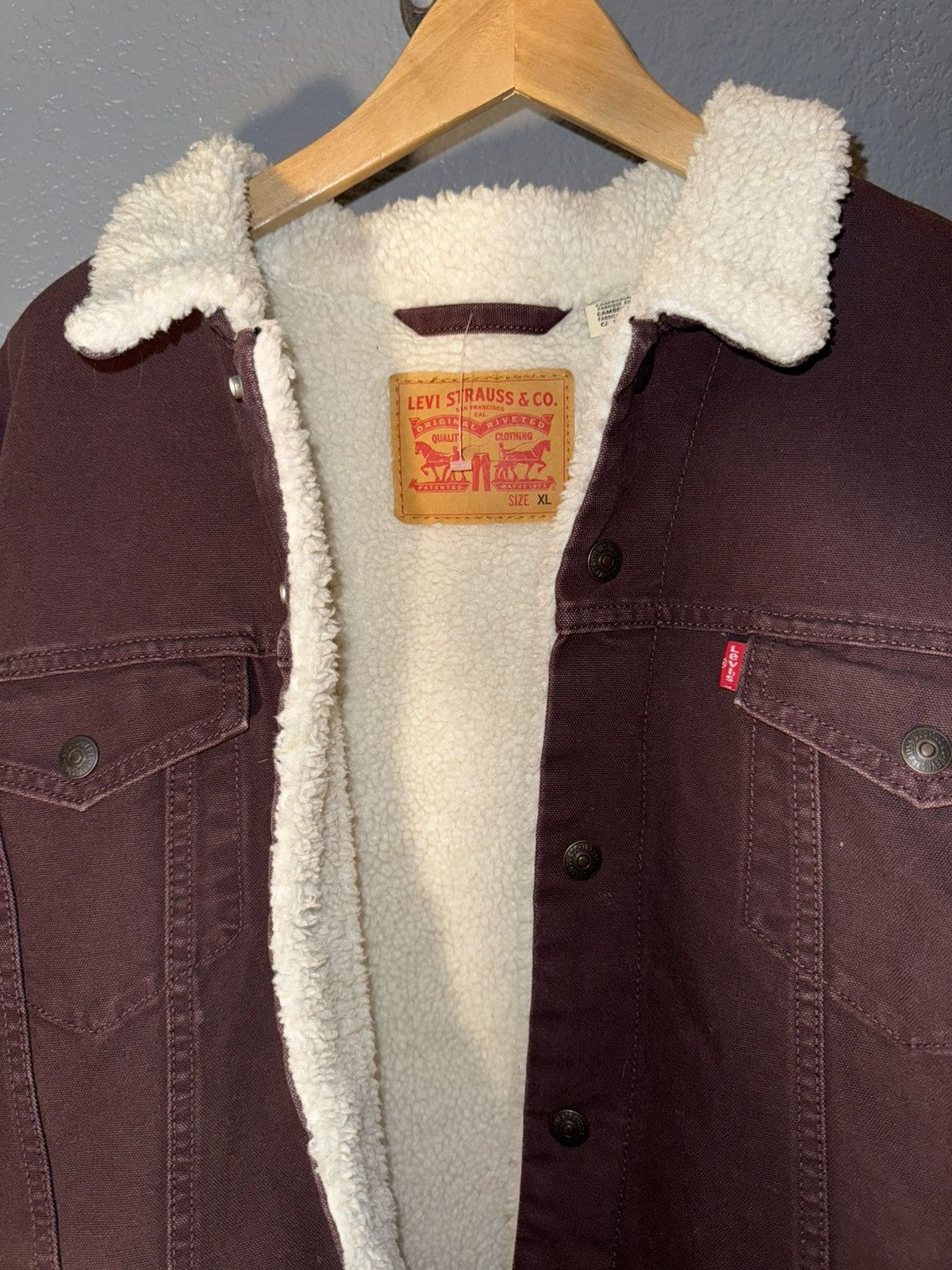 Levi's Red Levi’s Trucker Jacket Size US XL / EU 56 / 4 - 4 Thumbnail