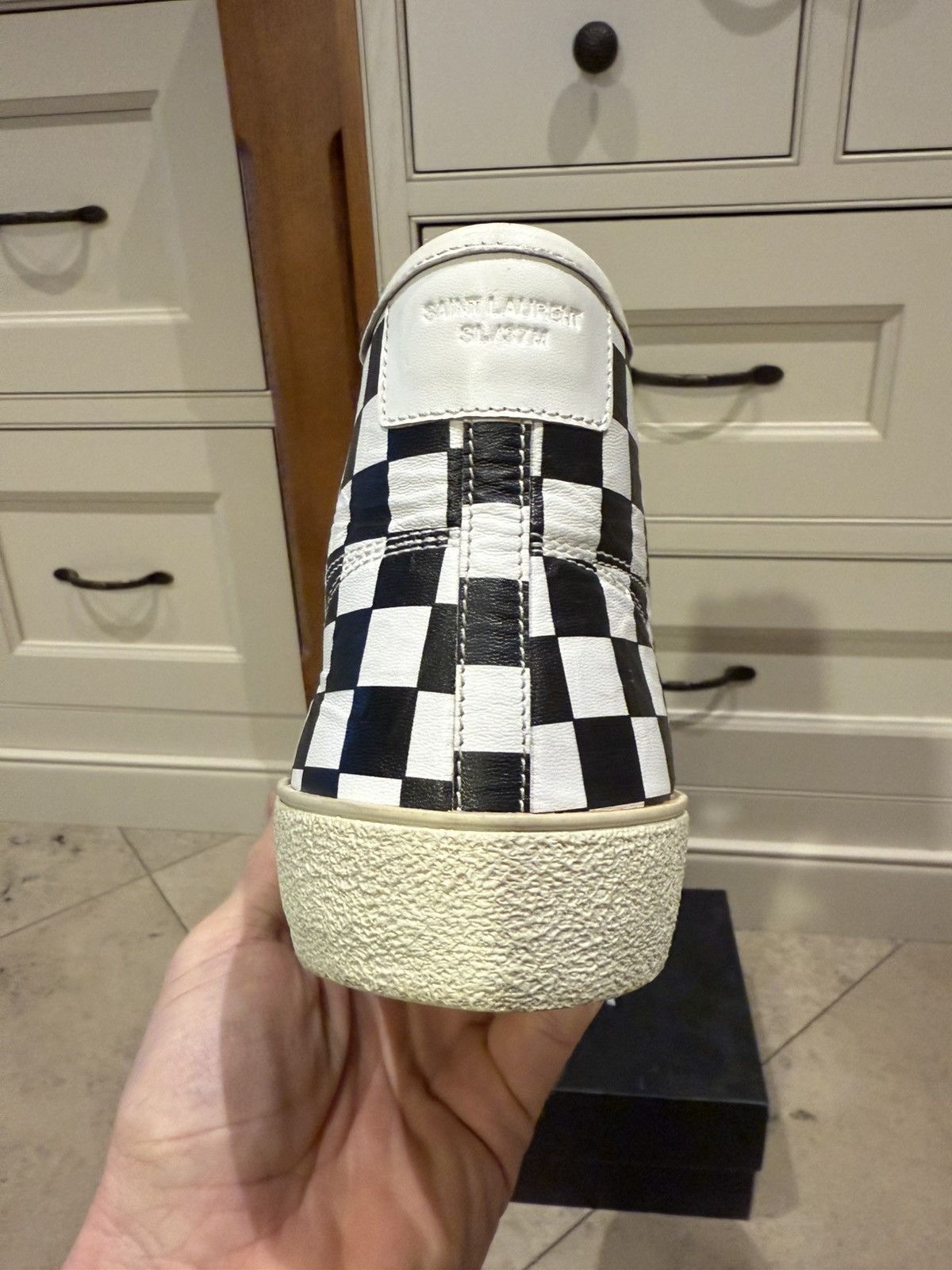 Saint Laurent Paris SS16 Saint Laurent surf sound checkered SL37 sneakers 45 Size US 12 / EU 45 - 6 Thumbnail