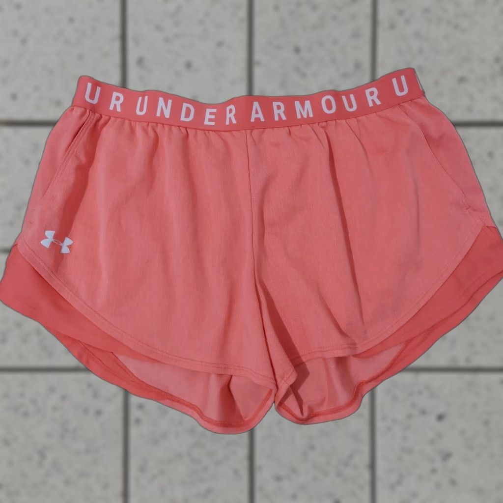 Under Armour Womens Under Armour Shorts XL Pink Athletic Gym Workout Size 40" / US 18 - 1 Thumbnail