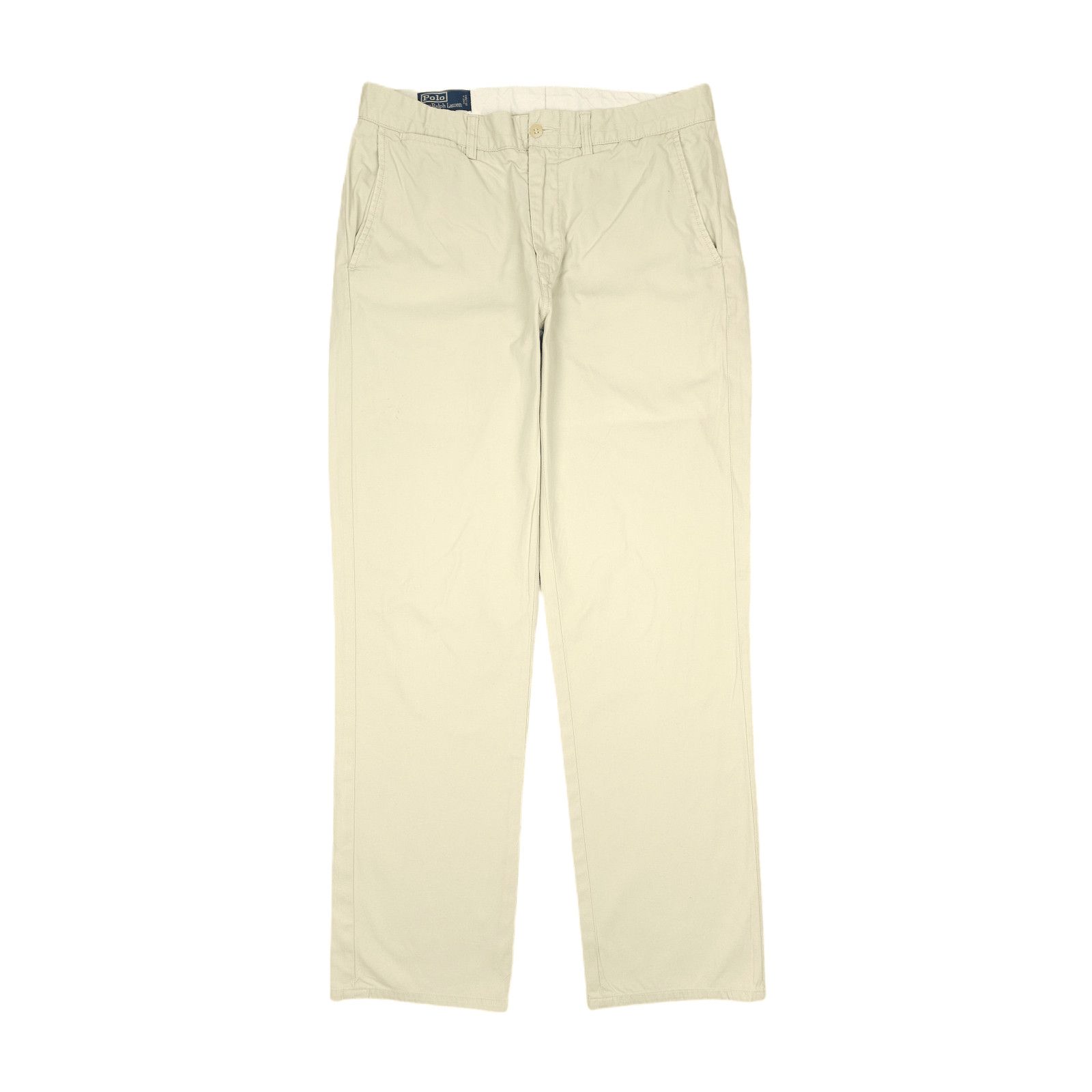 Designer × Ralph Lauren × Vintage 💎 Size 33/34 90's Ralph Lauren Chino Pants Beige Trousers Size US 33 - 1 Thumbnail