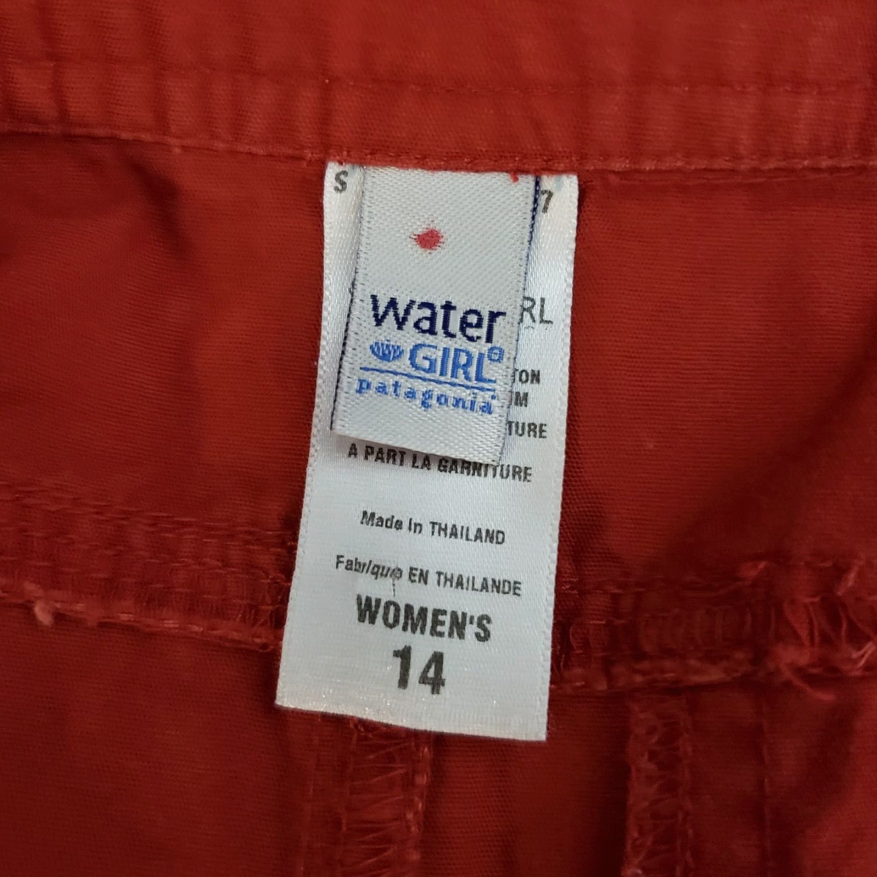 Patagonia VINTAGE Patagonia Water Girl Womens Skirt Sz 14 Solid Red Organic Cotton Size 36" / US 14 / IT 50 - 3 Thumbnail