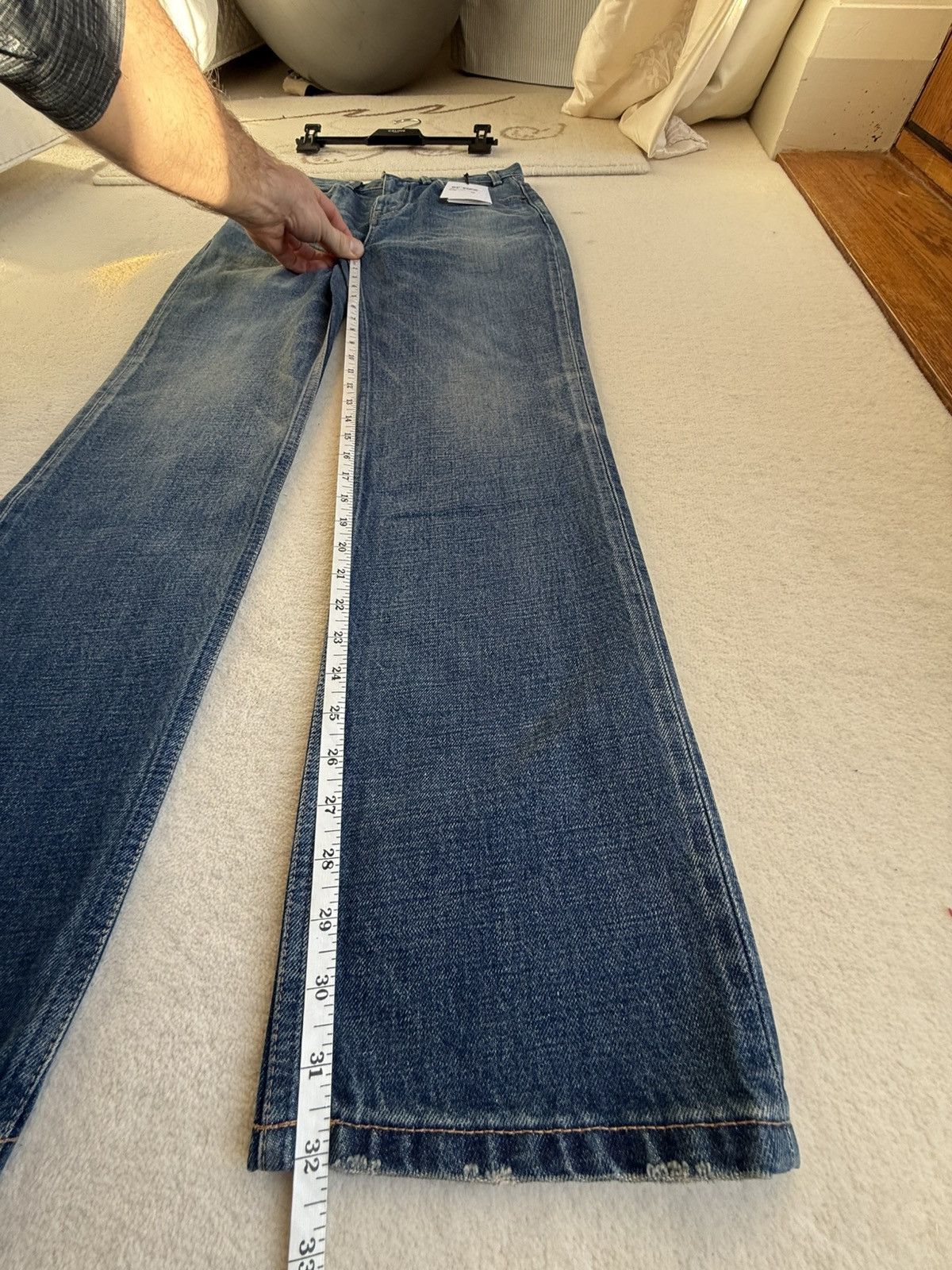 Celine Celine Hedi Slimane Dark union wash Francoise jeans 29 $1200 Size US 29 - 5 Thumbnail