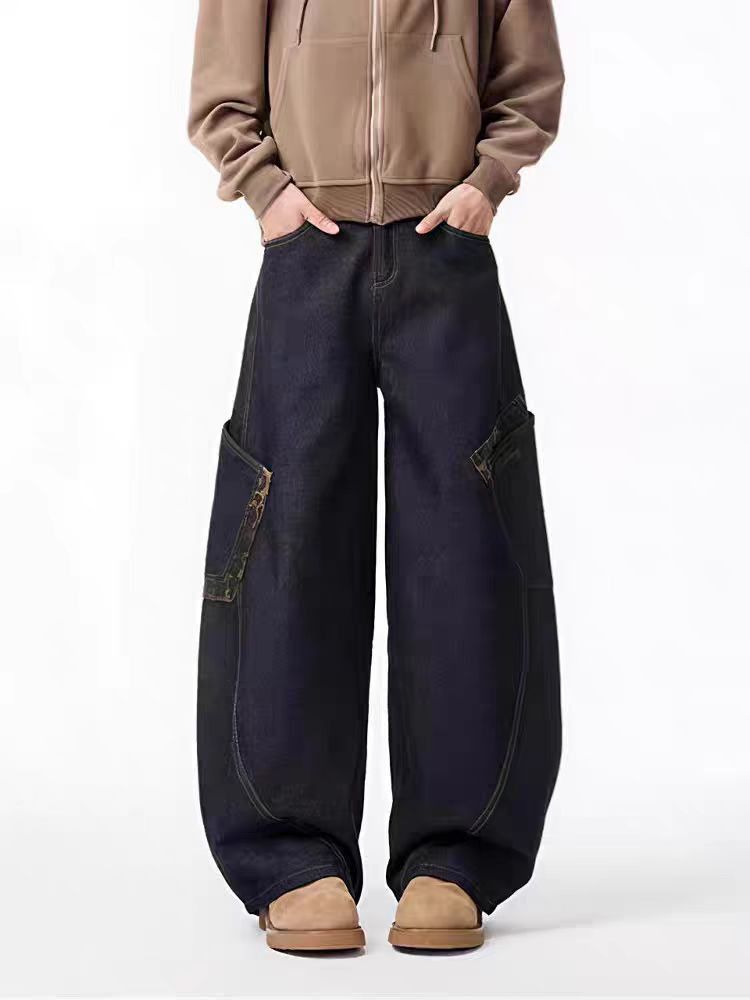 Japanese Brand × Vintage Leopard print loose wide-leg scimitar jeans Size US 32 / EU 48 - 6 Thumbnail