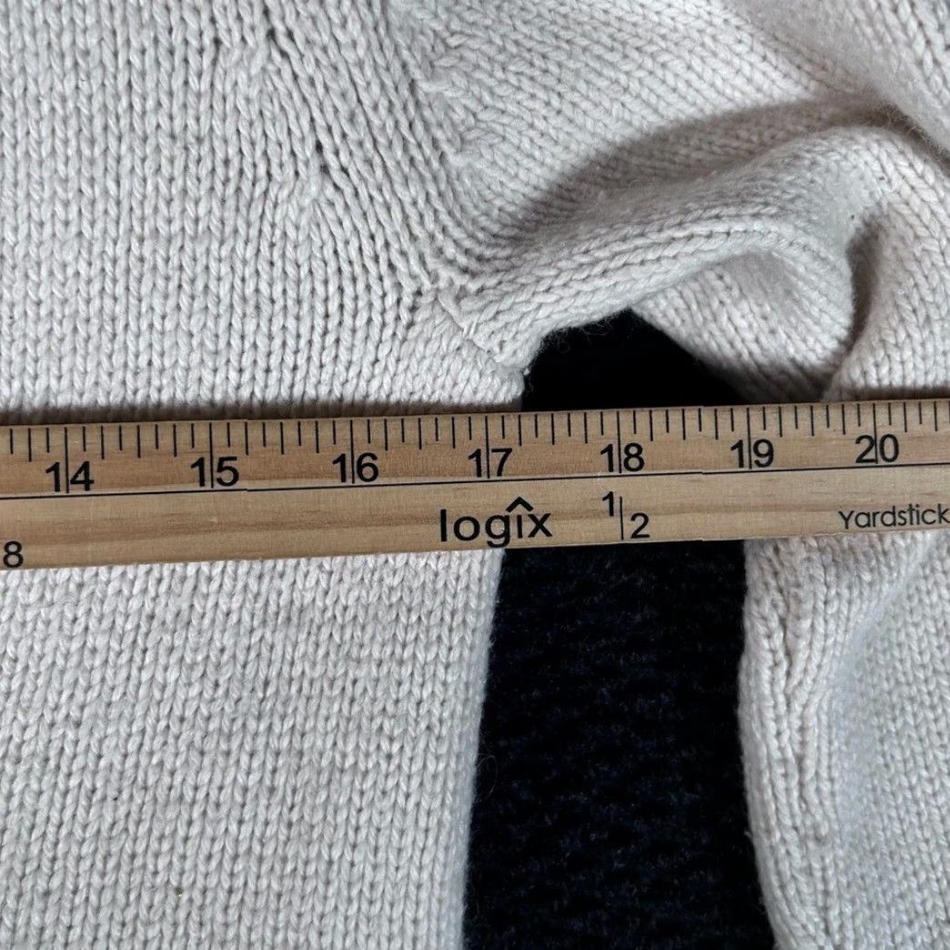 Eddie Bauer VINTAGE Eddie Bauer Womens XS Cream Shawl Collar Button Cardigan Cotton Wool Blend M96 Size XS / US 0-2 / IT 36-38 - 5 Thumbnail