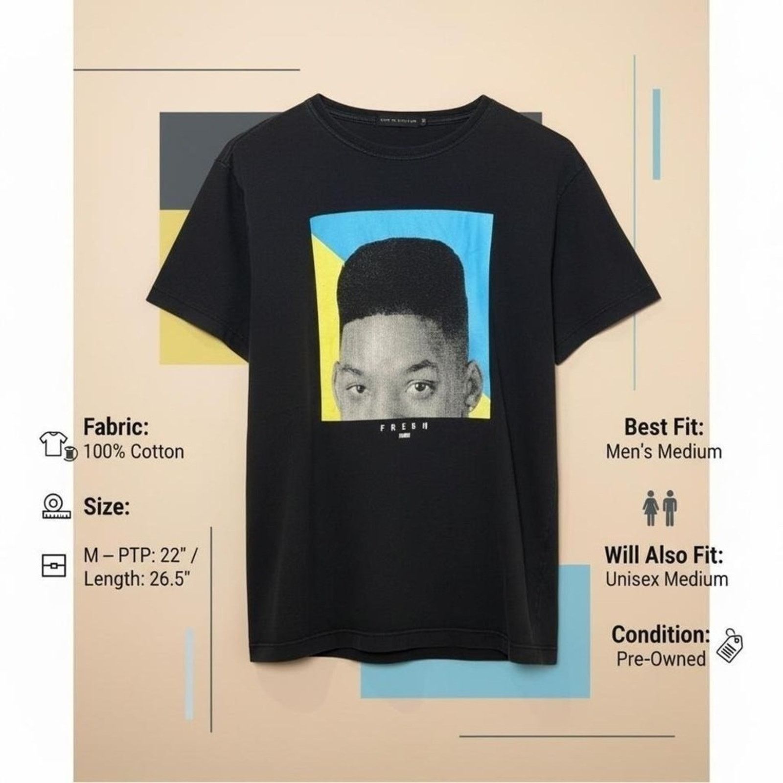 Other Baw Clothing Fresh Prince Tee M Pre-Owned Size US M / EU 48-50 / 2 - 6 Thumbnail