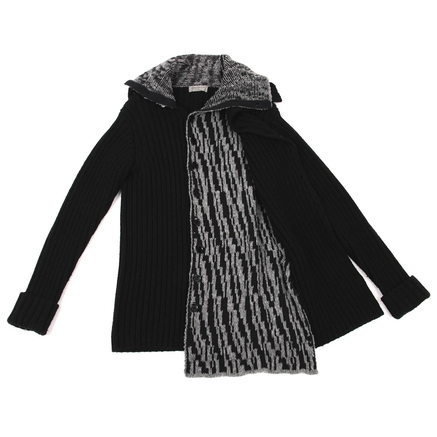 Yohji Yamamoto Yohji Yamamoto Knit Jacket in Black Size US L / EU 52-54 / 3 - 1 Thumbnail