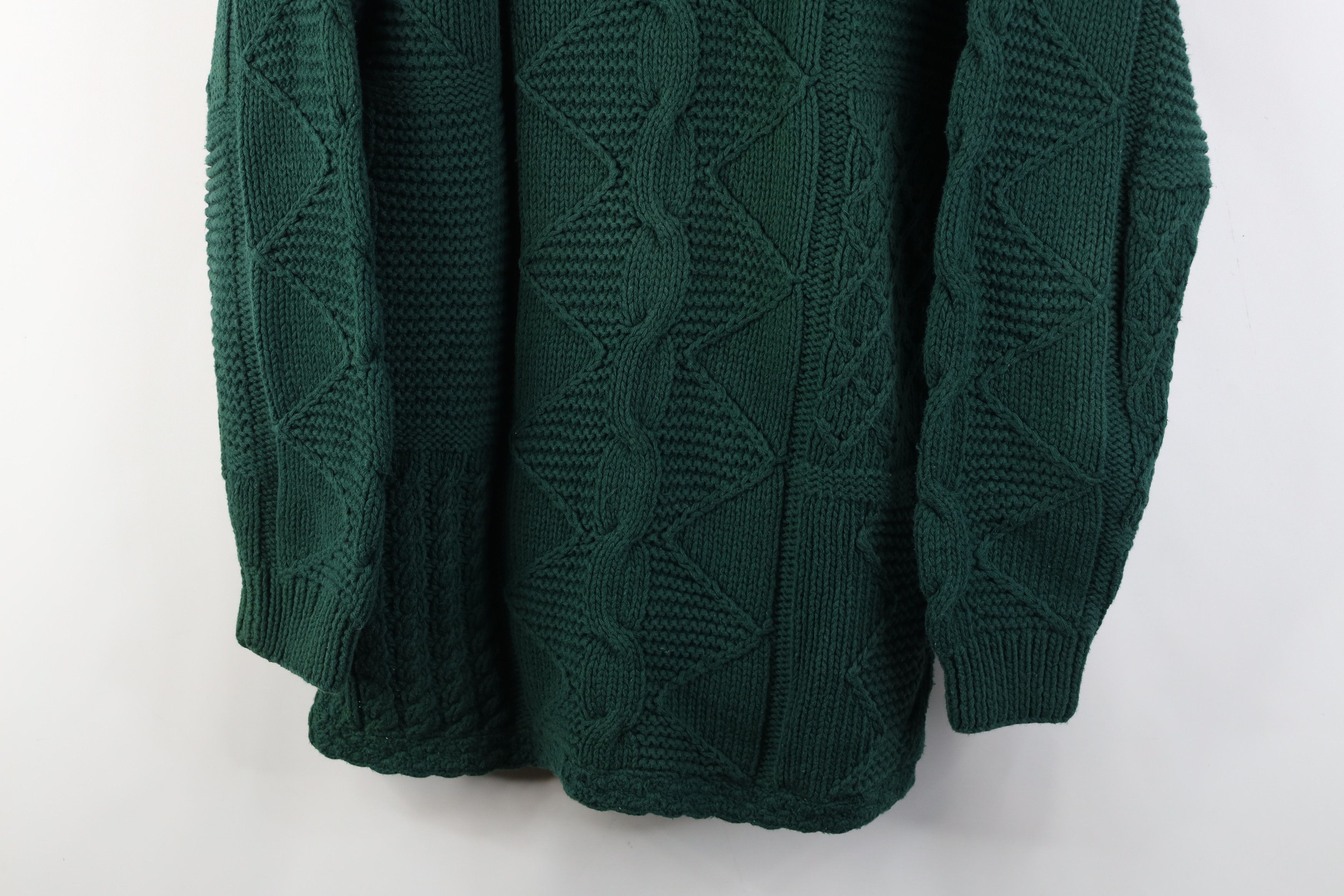 Vintage Vintage 90s Streetwear Chunky Fisherman Cable Knit Sweater Size S / US 4 / IT 40 - 3 Thumbnail
