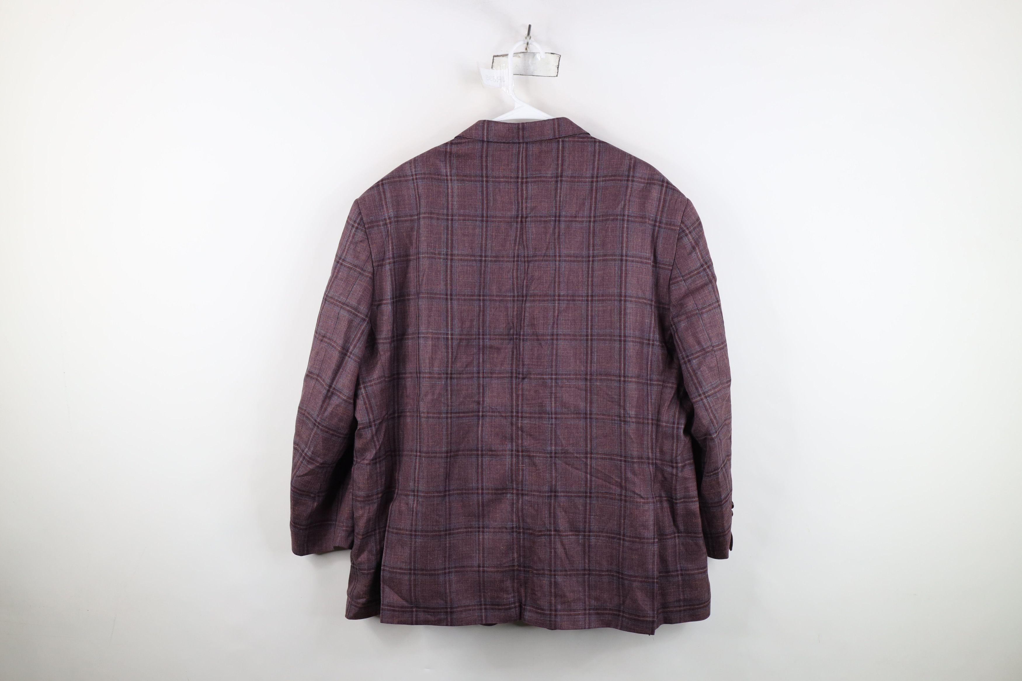 Michael Kors Michael Kors Loro Piana Summertime Suit Blazer Jacket Plaid Size US XXL / EU 58 / 5 - 14 Thumbnail