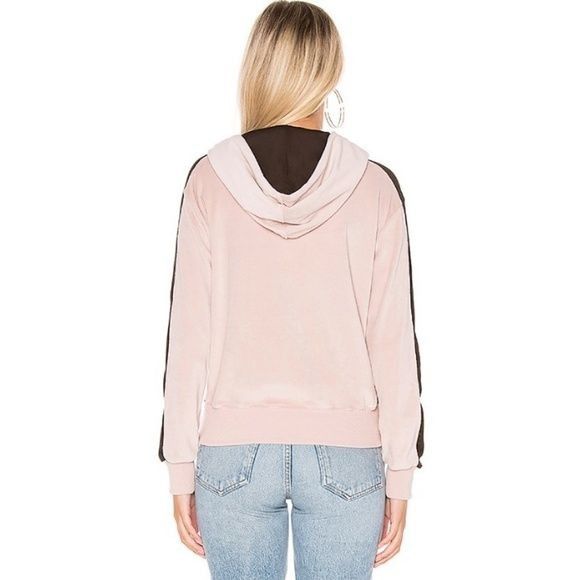 Young Fabulous & Broke Young Fabulous & Broke Rosewater Velour Hoodie Size XS / US 0-2 / IT 36-38 - 2 Thumbnail