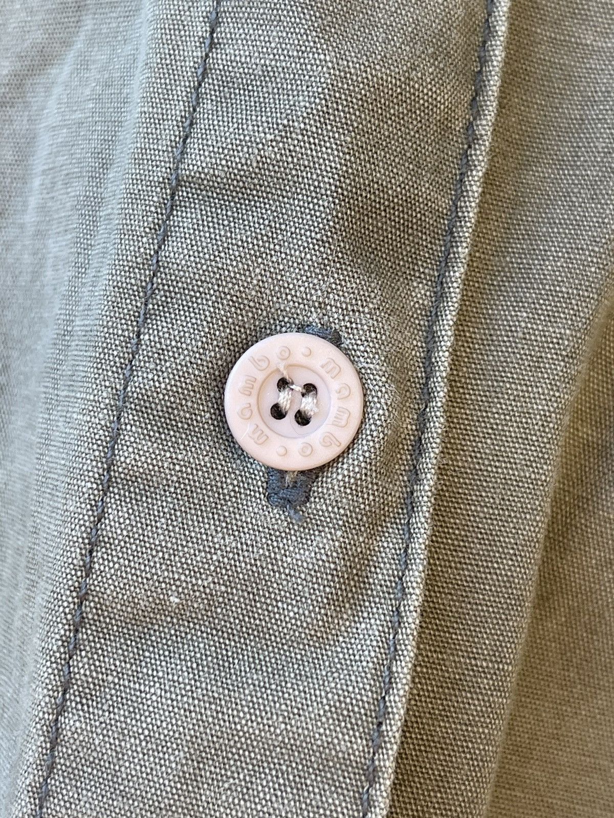Mambo × Vintage 90’s Mambo Vintage military cargo khaki shirt pocket Size L / US 10 / IT 46 - 8 Thumbnail