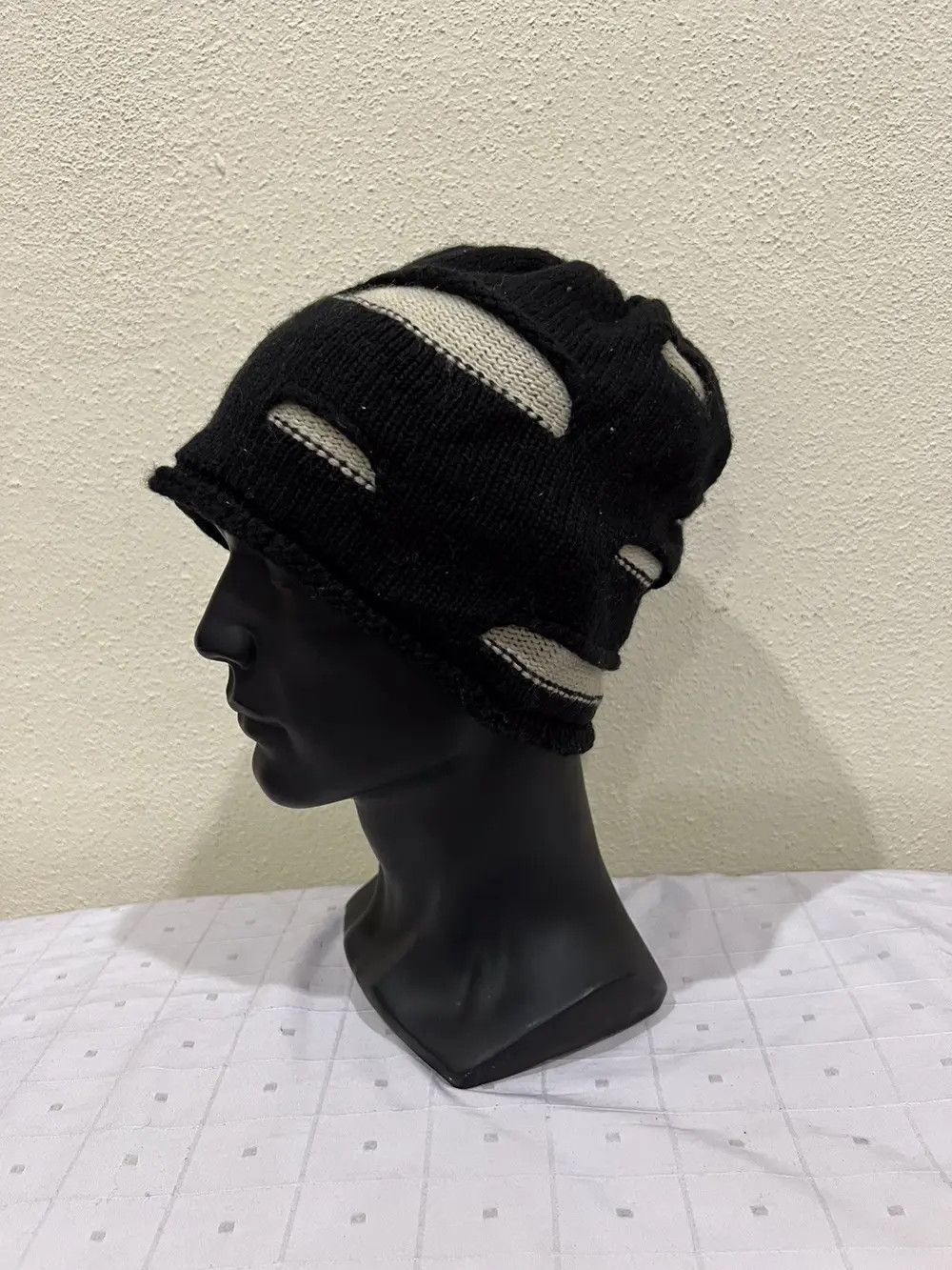 Japanese Brand × Vintage Japanese Brand Plain Beanie Hat Size ONE SIZE - 3 Thumbnail