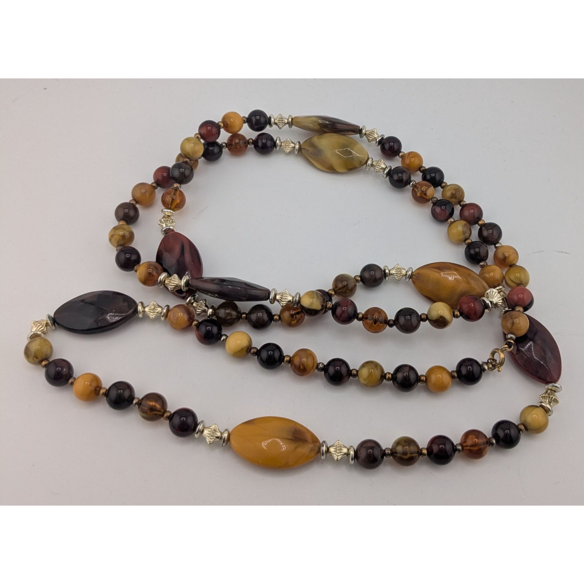 Other Vintage Bohemian Hippie Earth Tone Beaded Necklace Size ONE SIZE - 6 Thumbnail