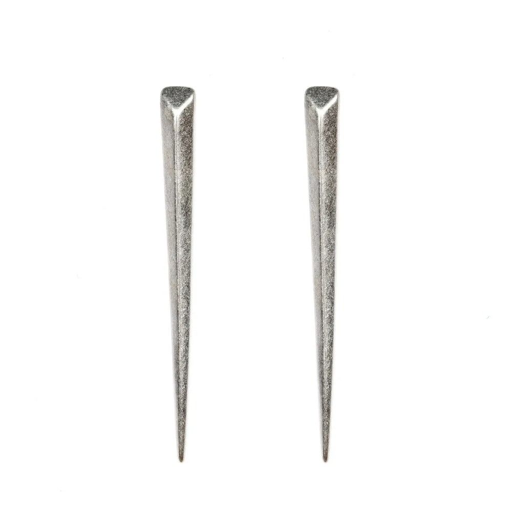 Jewelry Geometric Spikes Stud Earrings 925 Sterling Ear Studs Charms Size ONE SIZE - 6 Thumbnail
